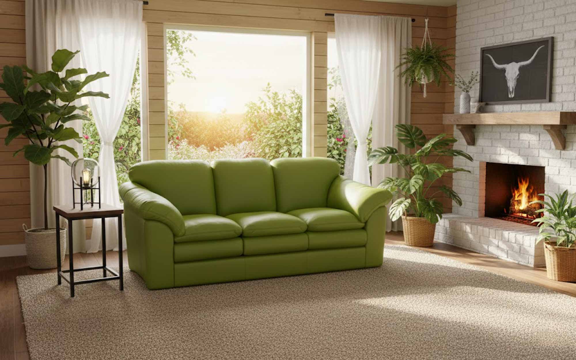 Oregon Leather Sofa - Image 3