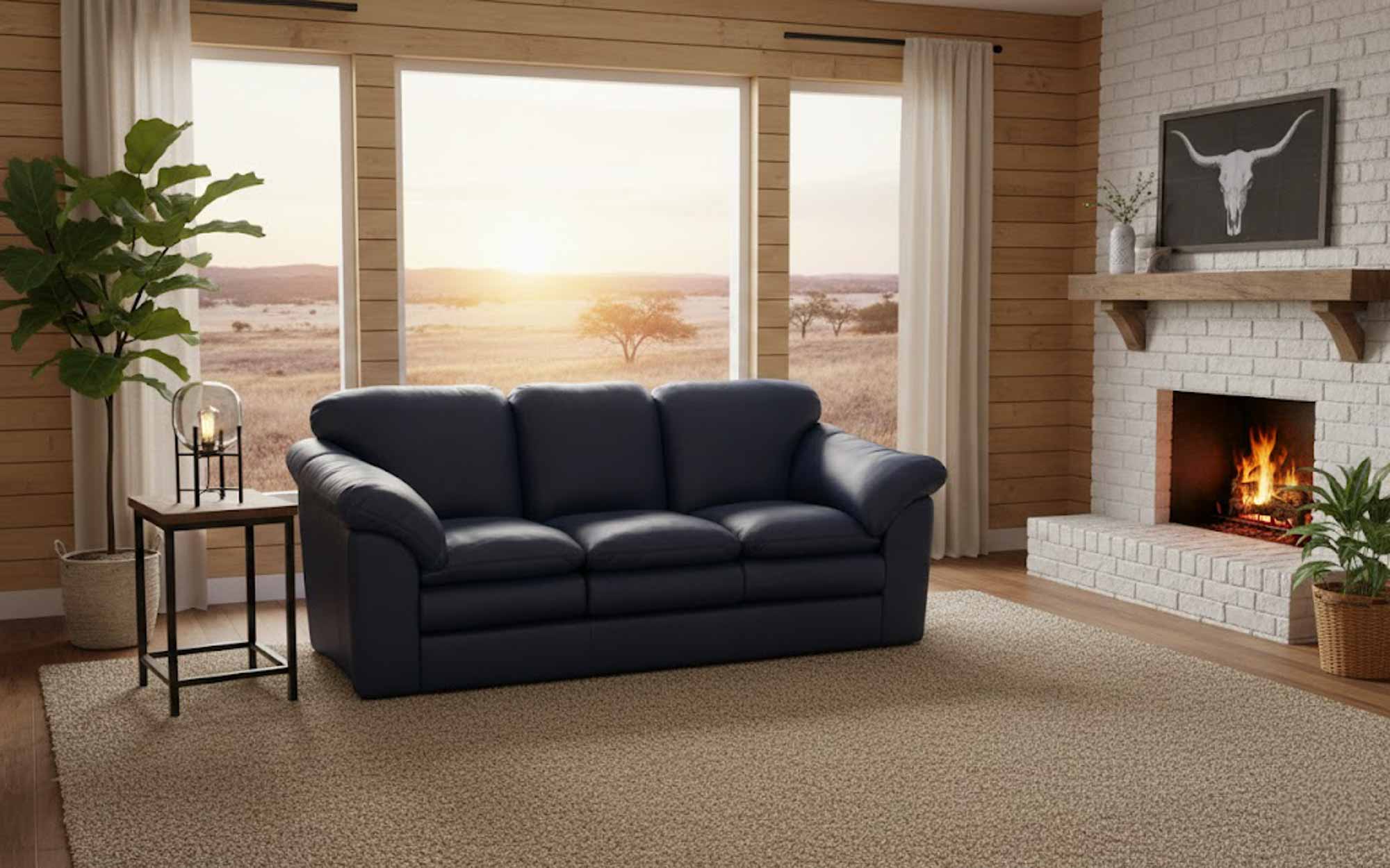 Oregon Leather Sofa - Image 5