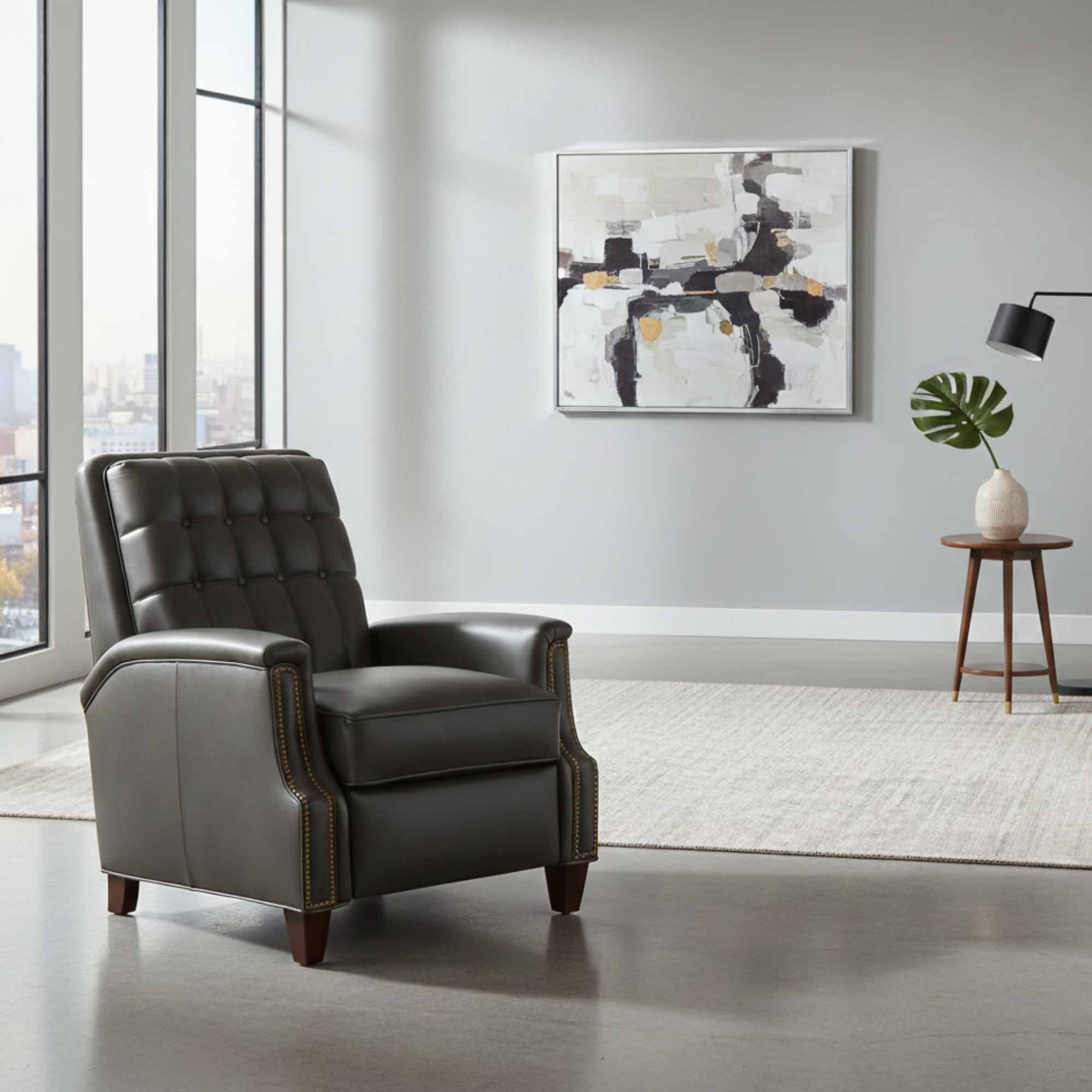 Patrick Leather Recliner - Image 13