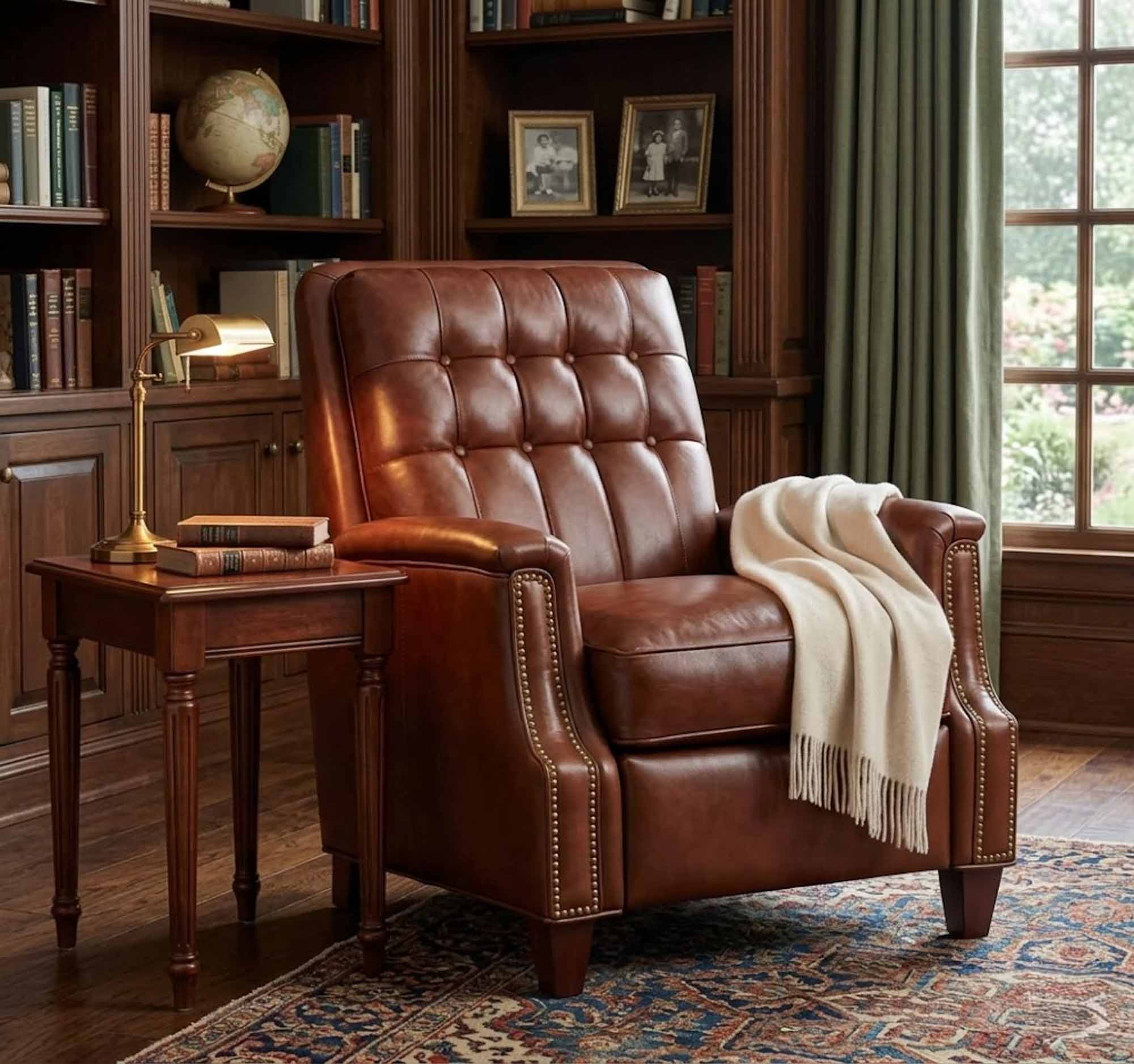 Patrick Leather Recliner - Image 14