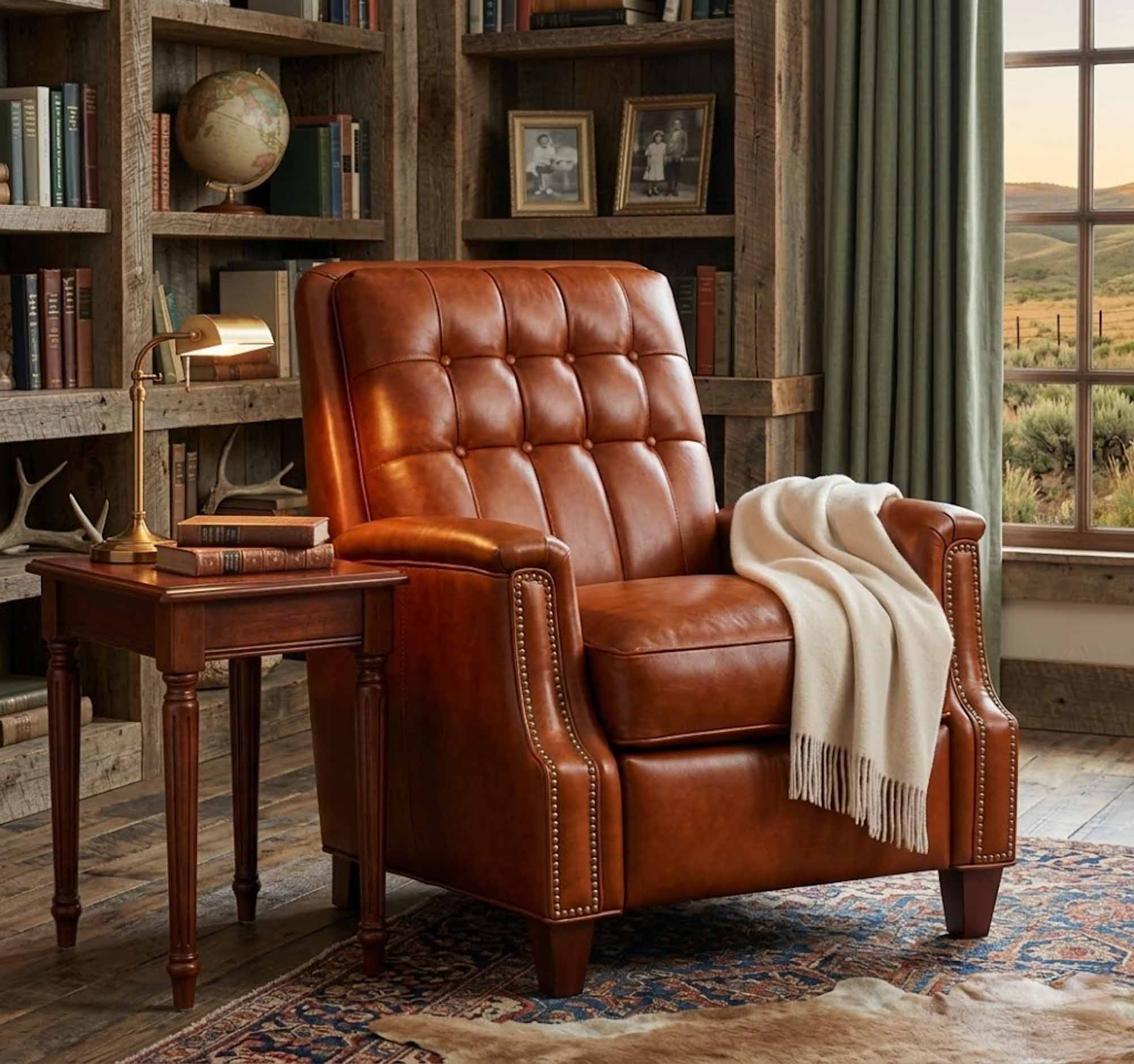Patrick Leather Recliner - Image 15