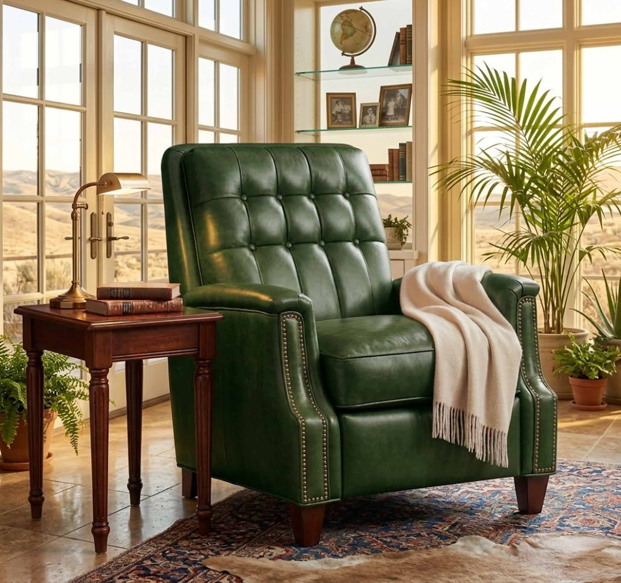 Patrick Leather Recliner - Image 16
