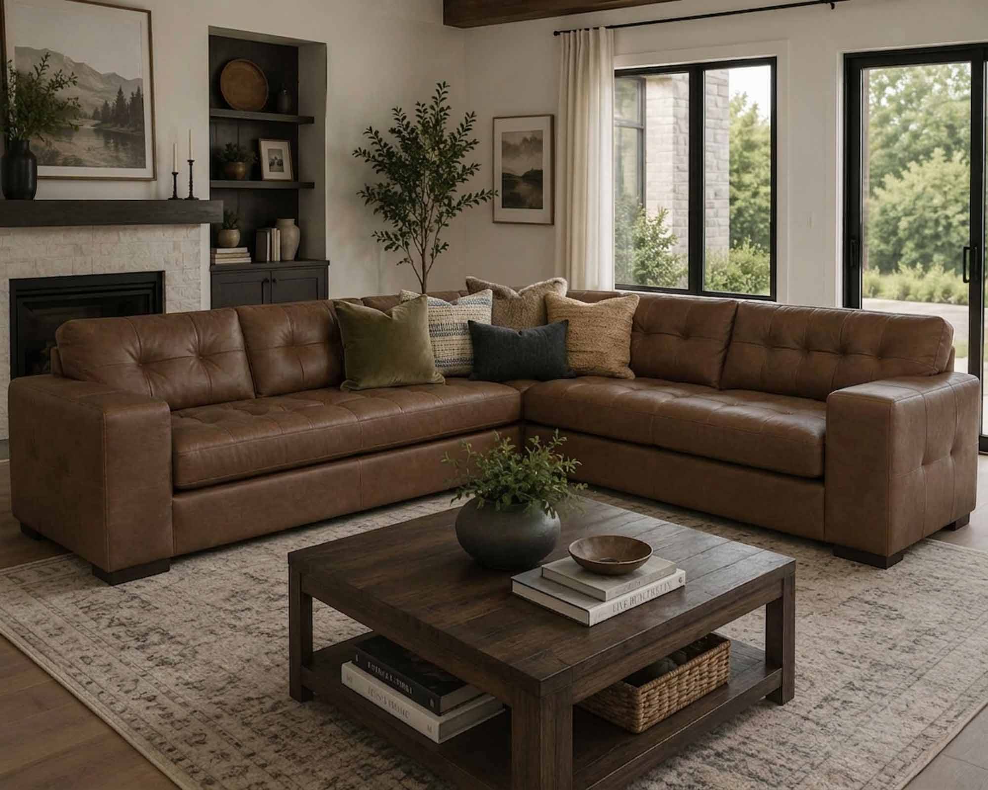 Peninsula Leather Sectional - Image 2