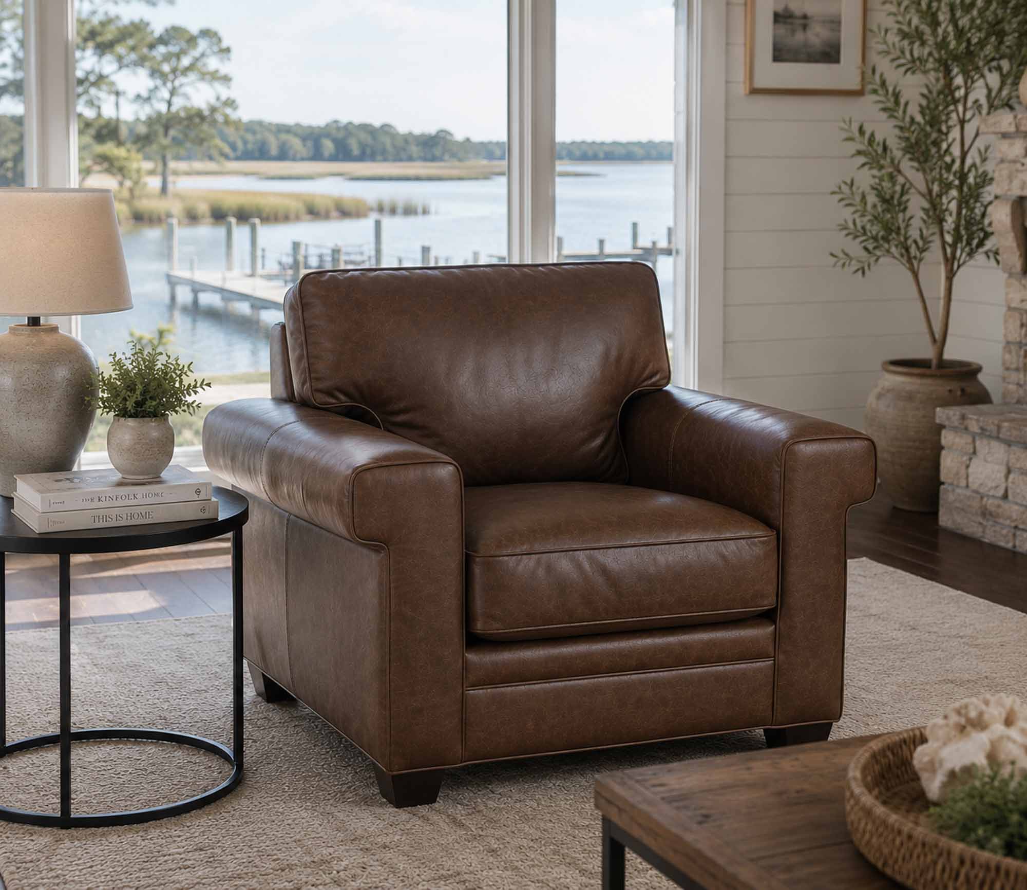 Penny Leather Chair - Image 3