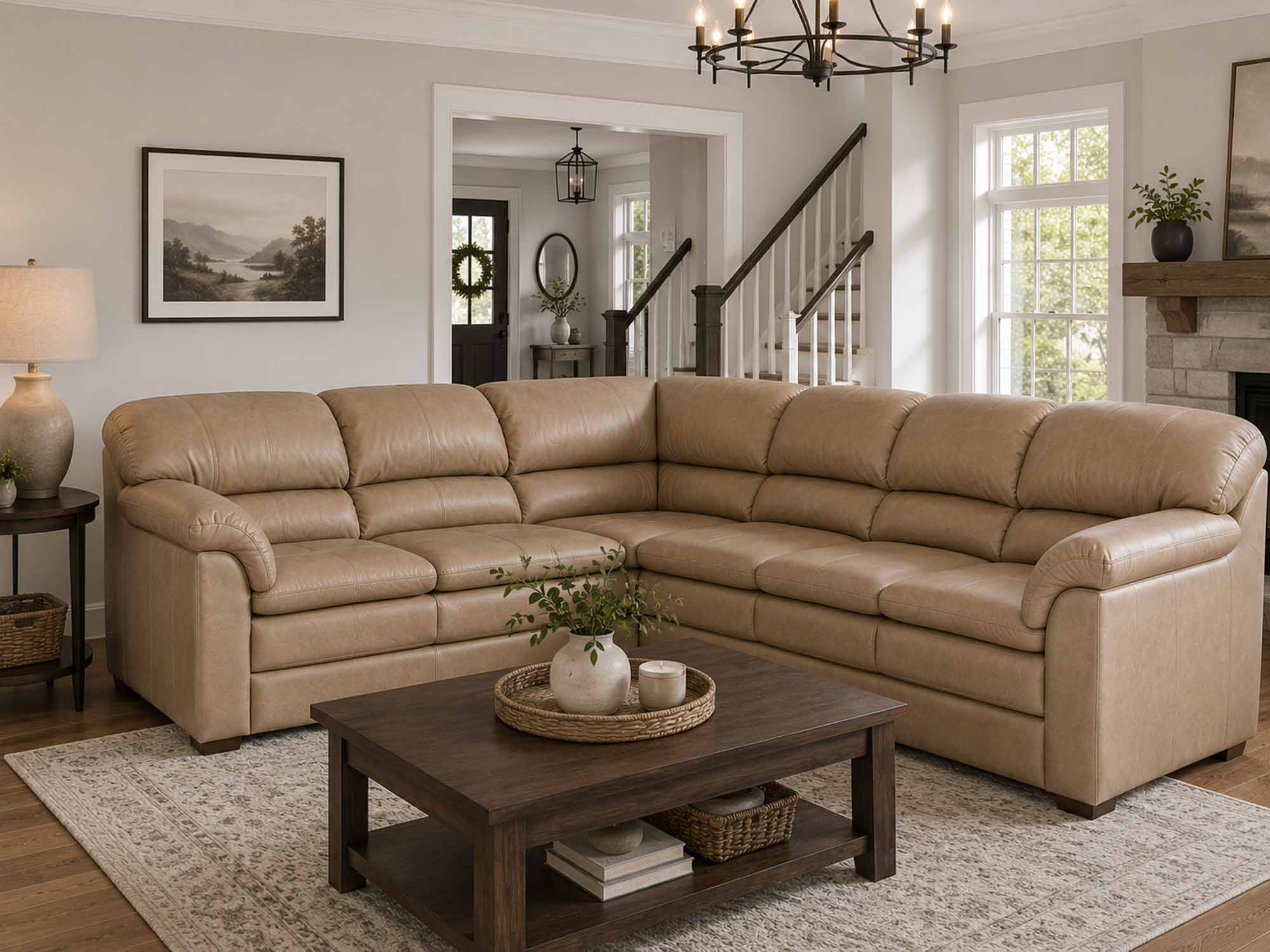 Phoenix Leather Sectional - Image 3