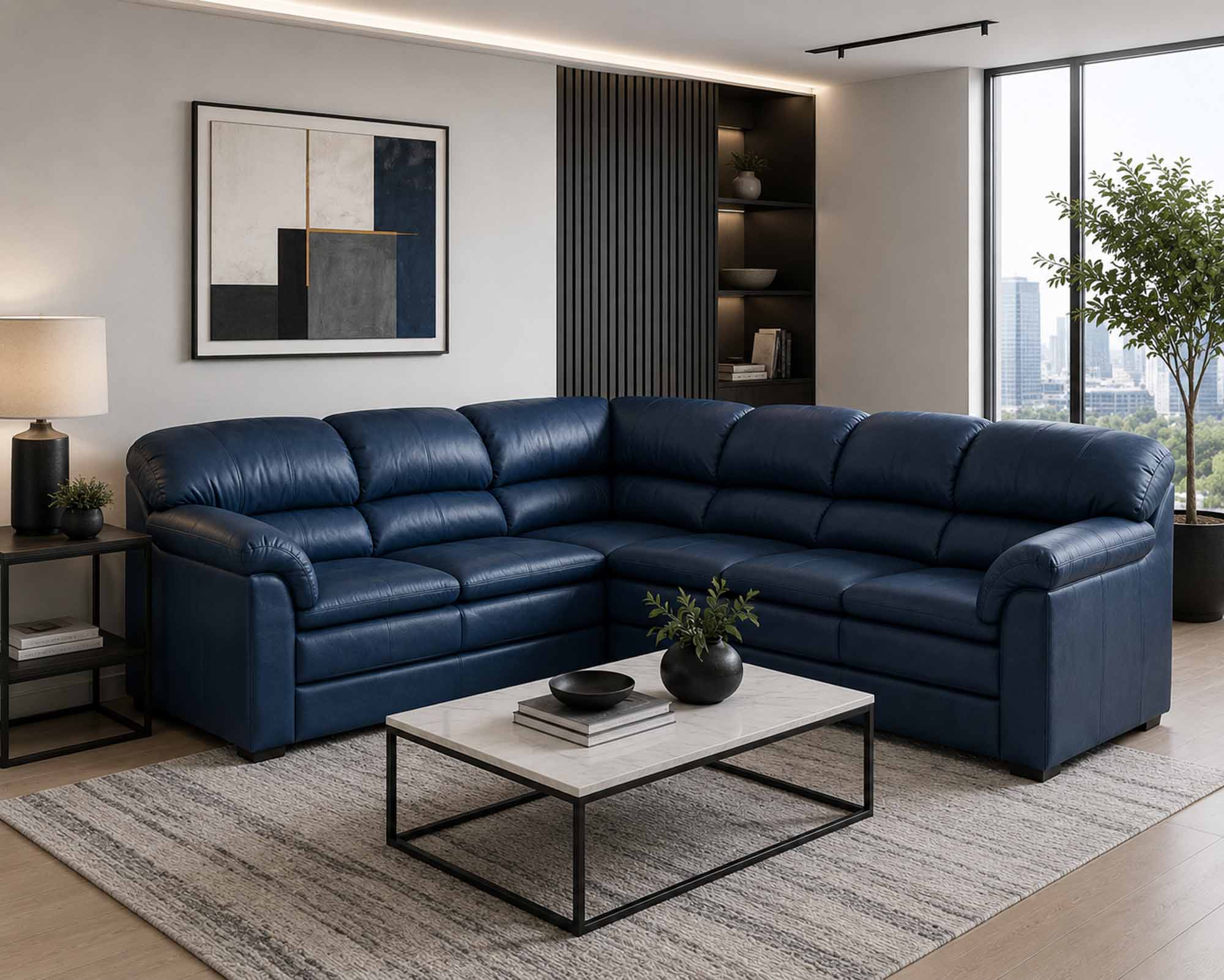 Phoenix Leather Sectional - Image 4