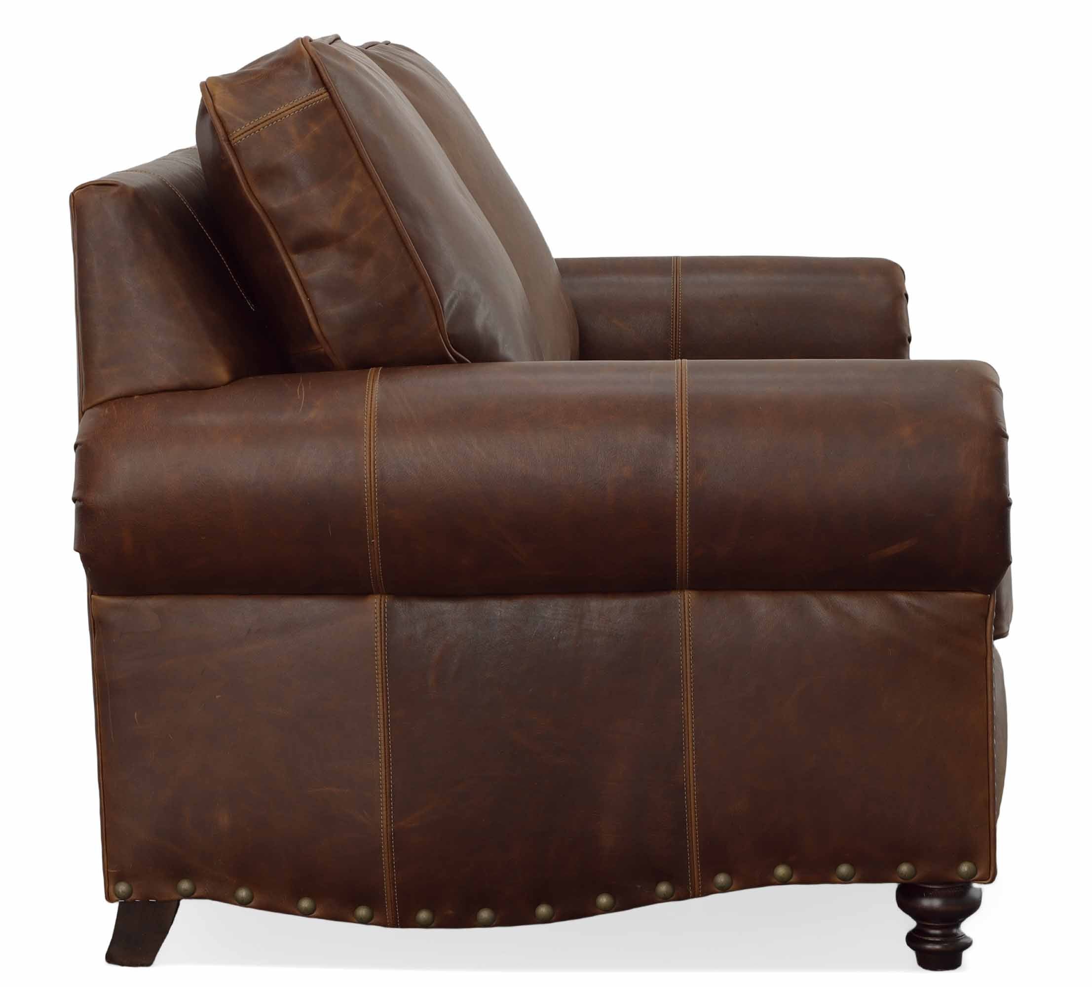 Port Leather Loveseat - Image 2
