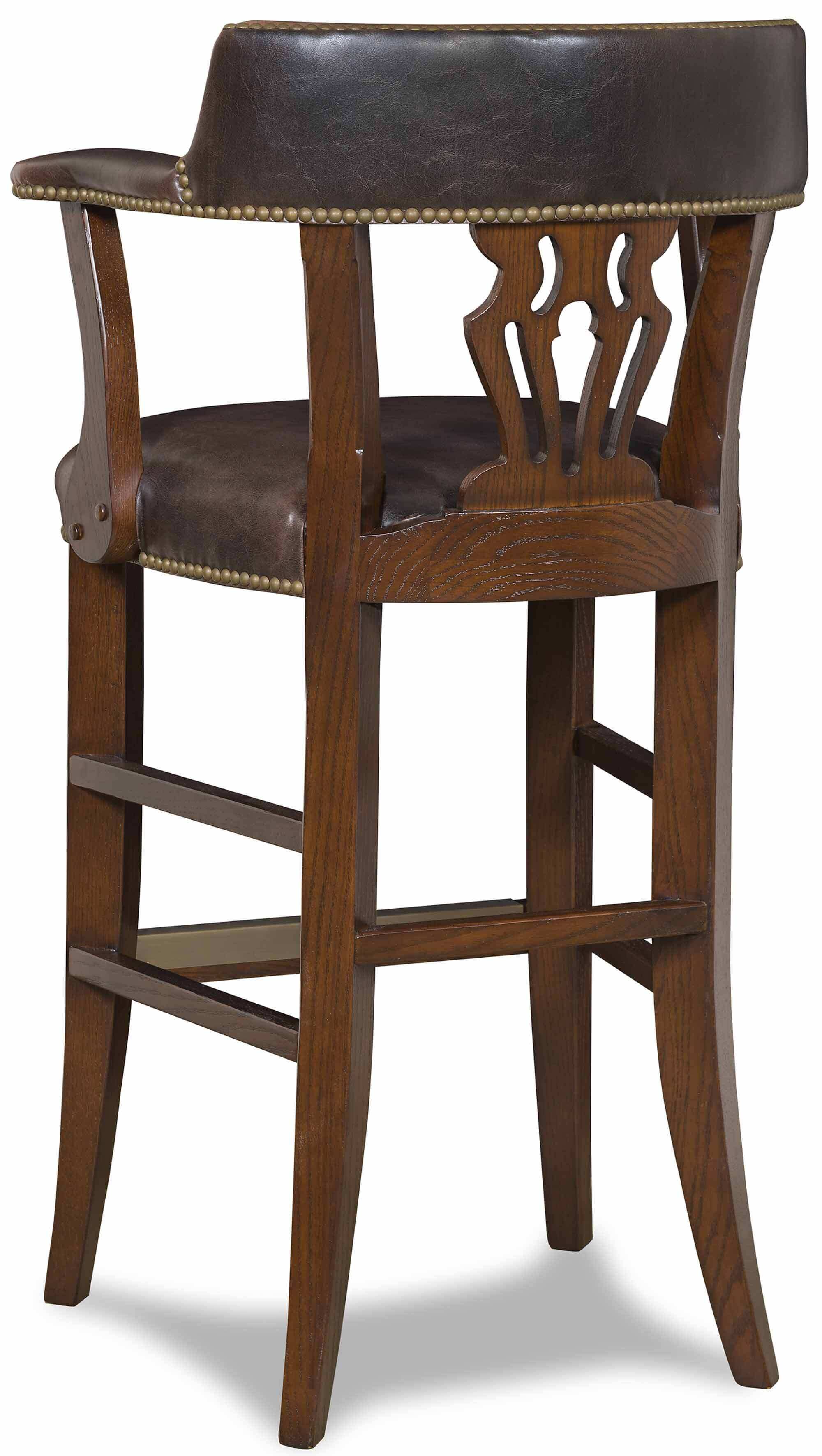 Powell Leather Bar Stool - Image 5