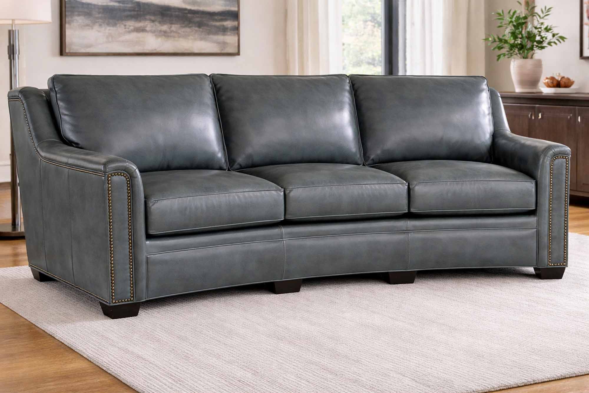 Raiden Leather Conversation Sofa - Image 7
