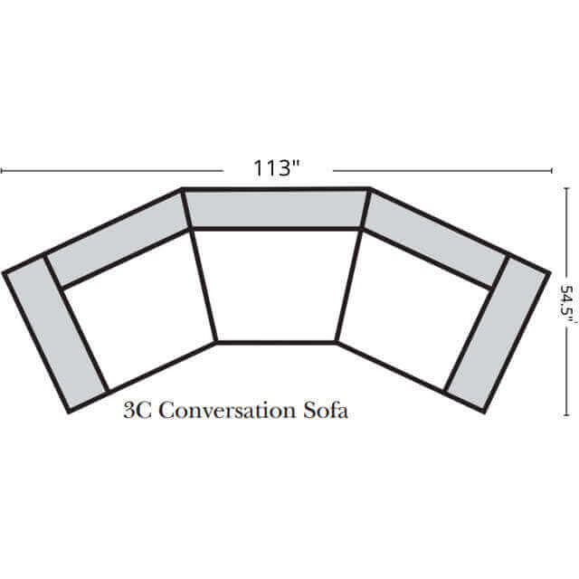 Raiden Leather Conversation Sofa - Image 8