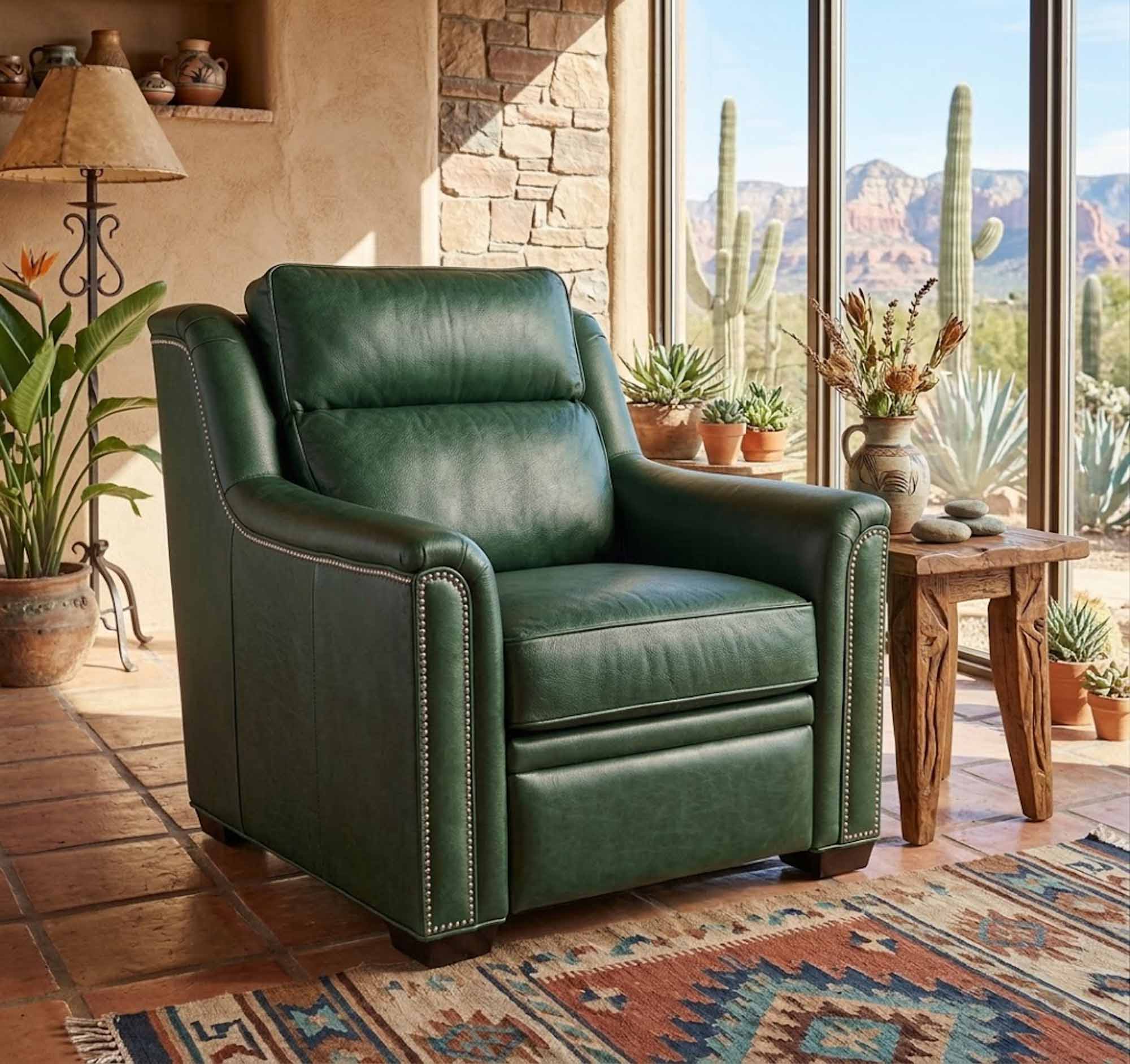 Raiden Leather Power Recliner With Articulating Headrest - Image 9