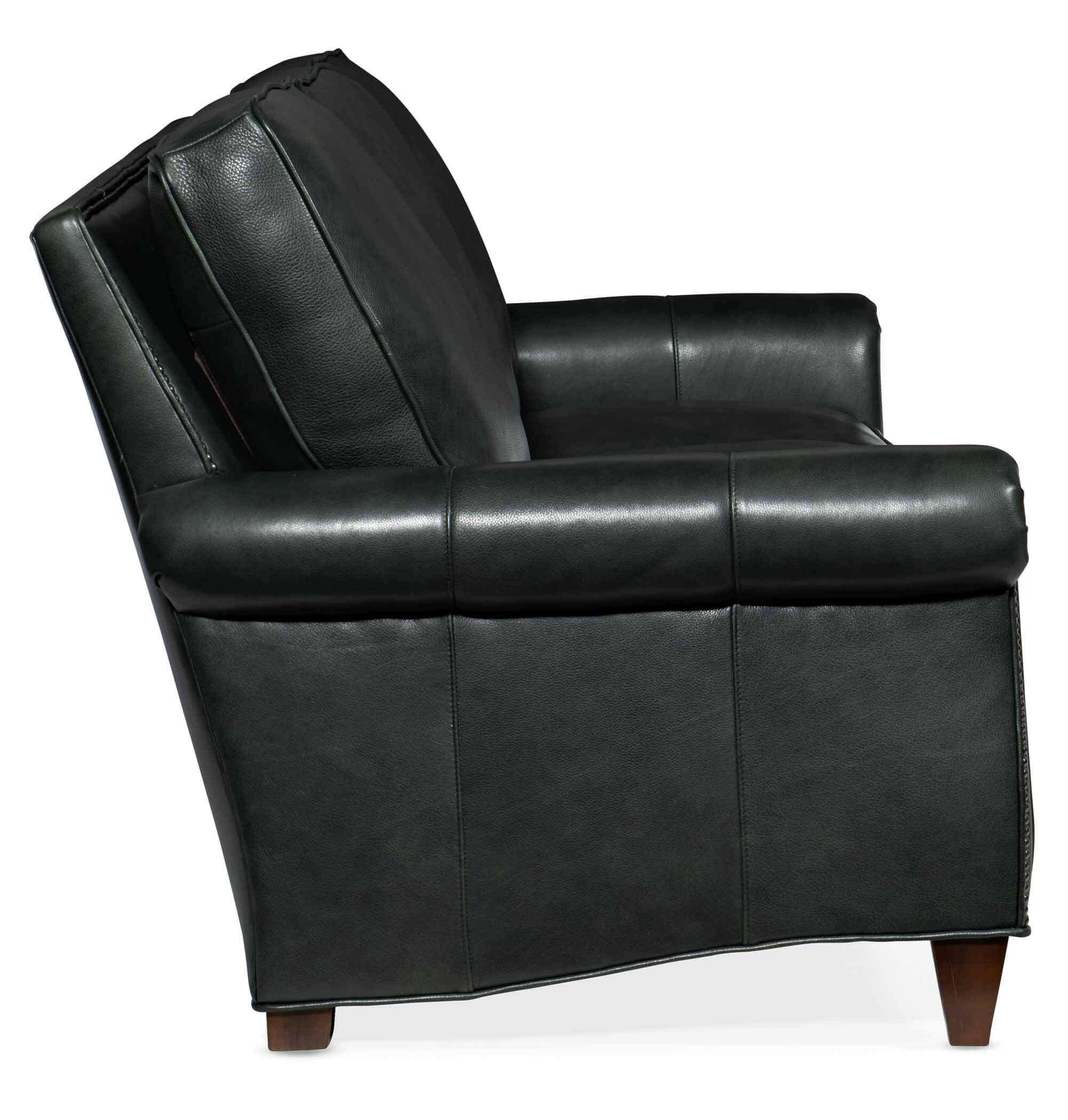 Reddish Leather Loveseat - Image 2