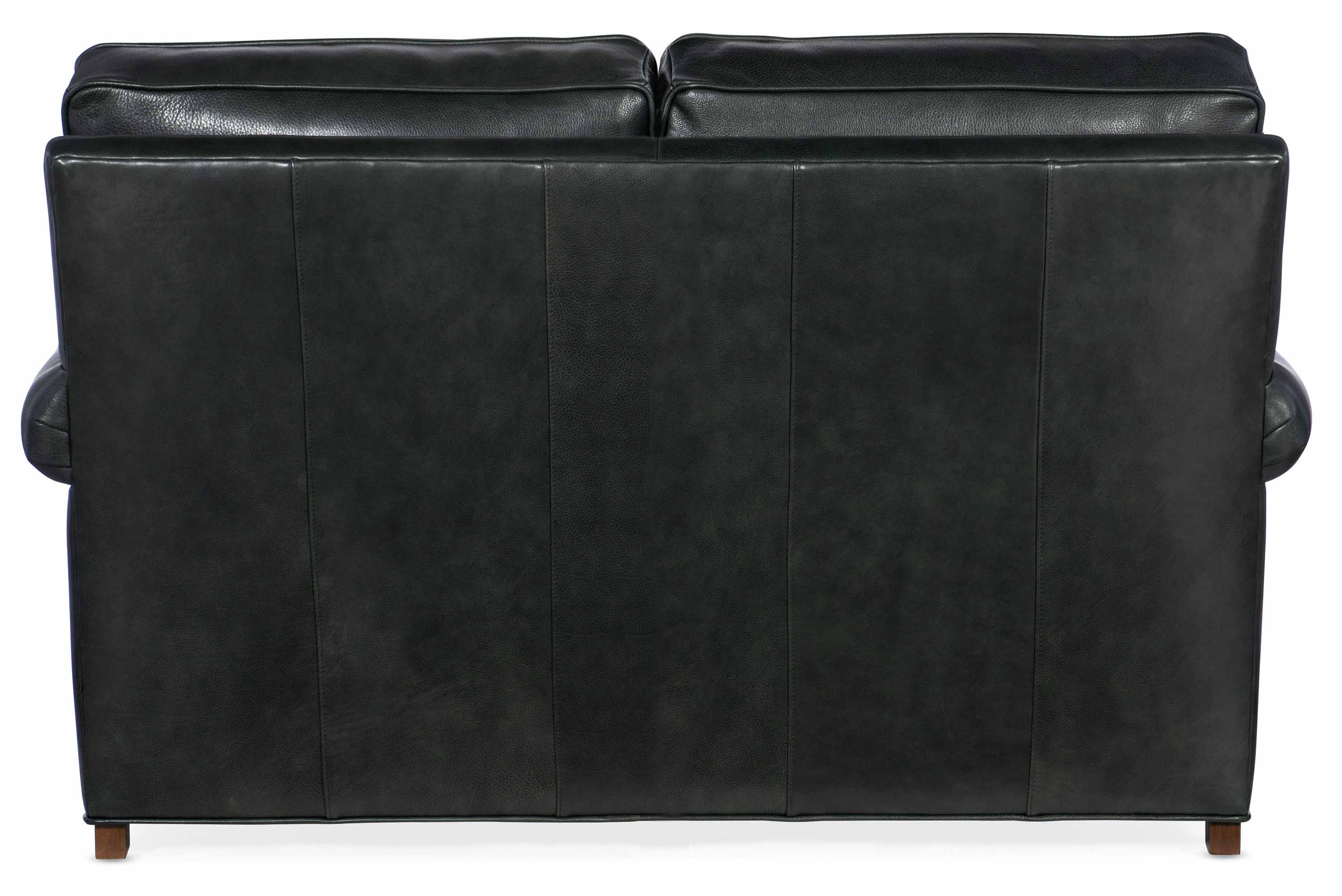 Reddish Leather Loveseat - Image 3
