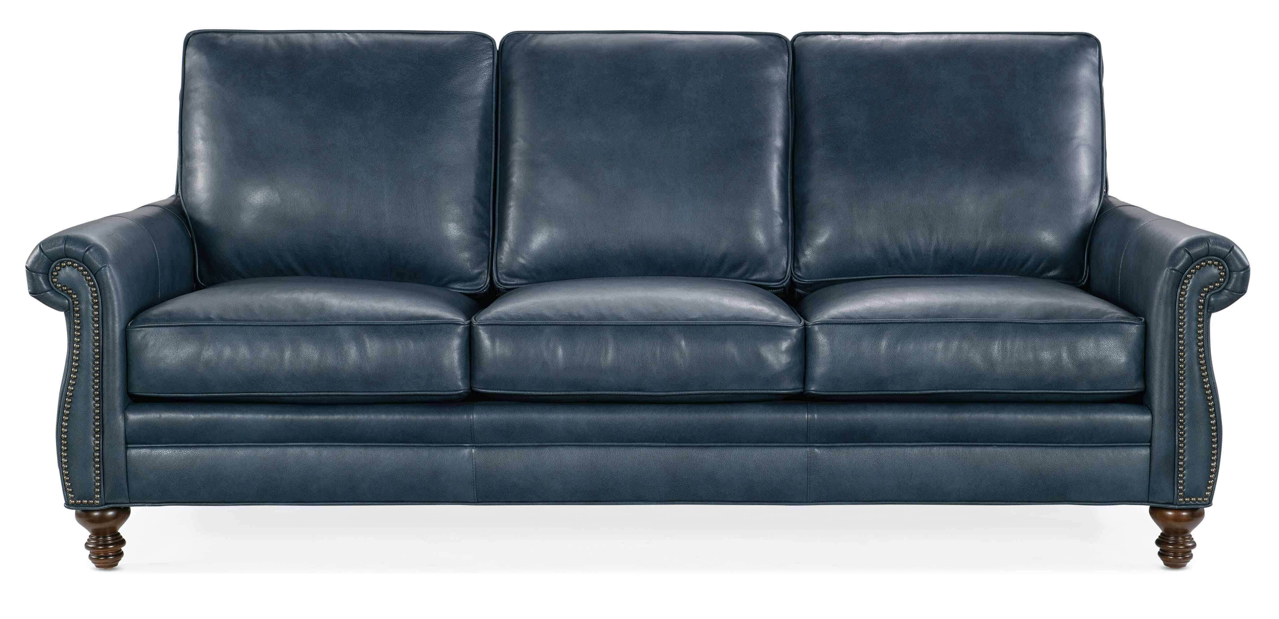 Reddish Leather Sofa - Image 2
