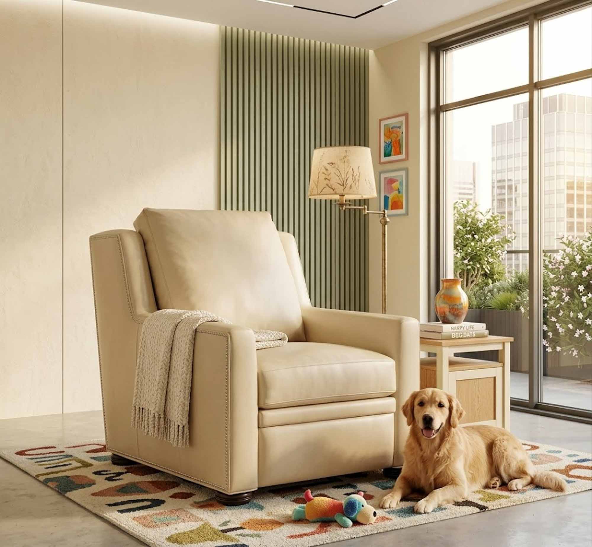 Revelin Leather Power Recliner With Articulating Headrest - Image 6