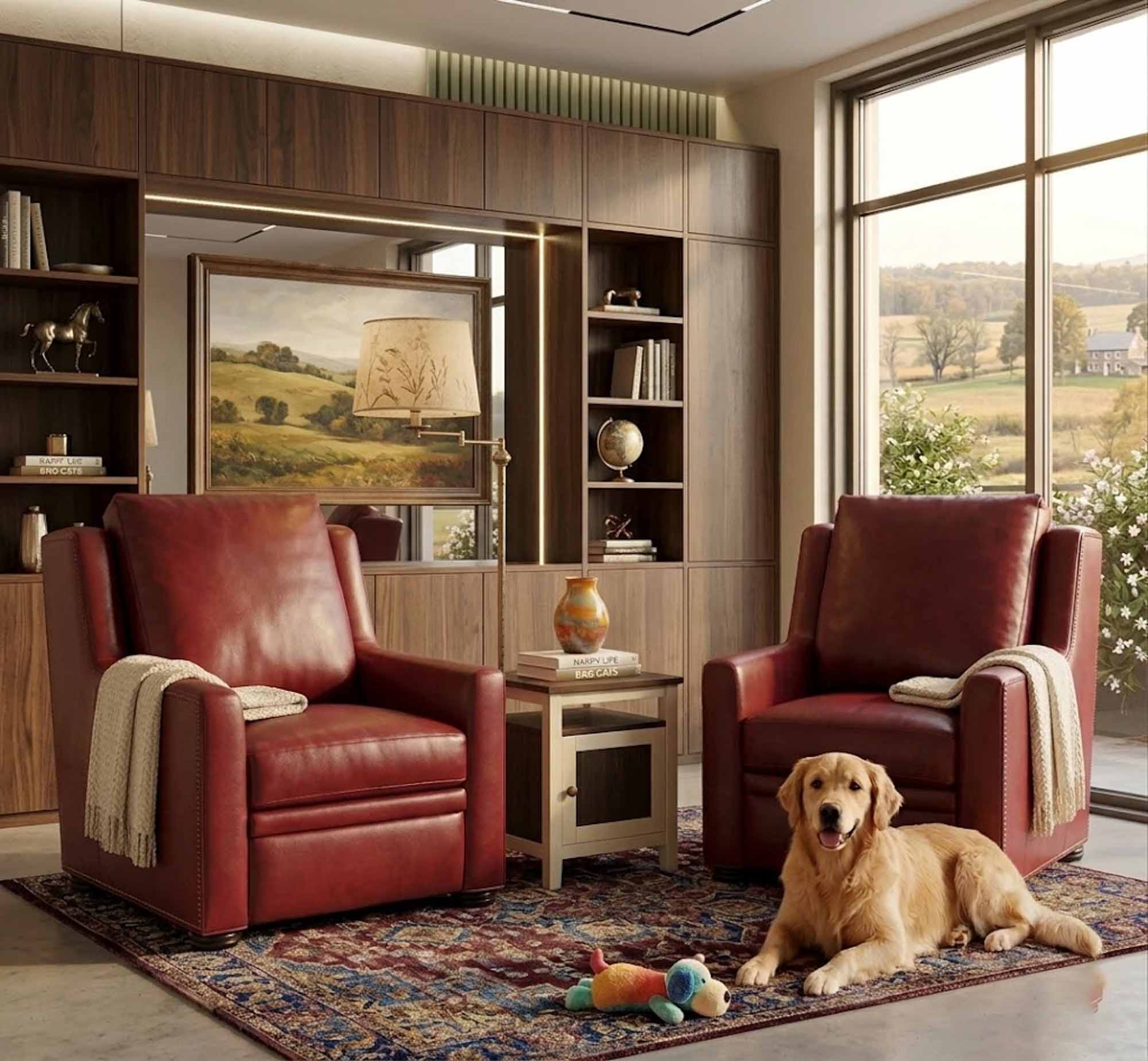 Revelin Leather Power Recliner With Articulating Headrest - Image 8