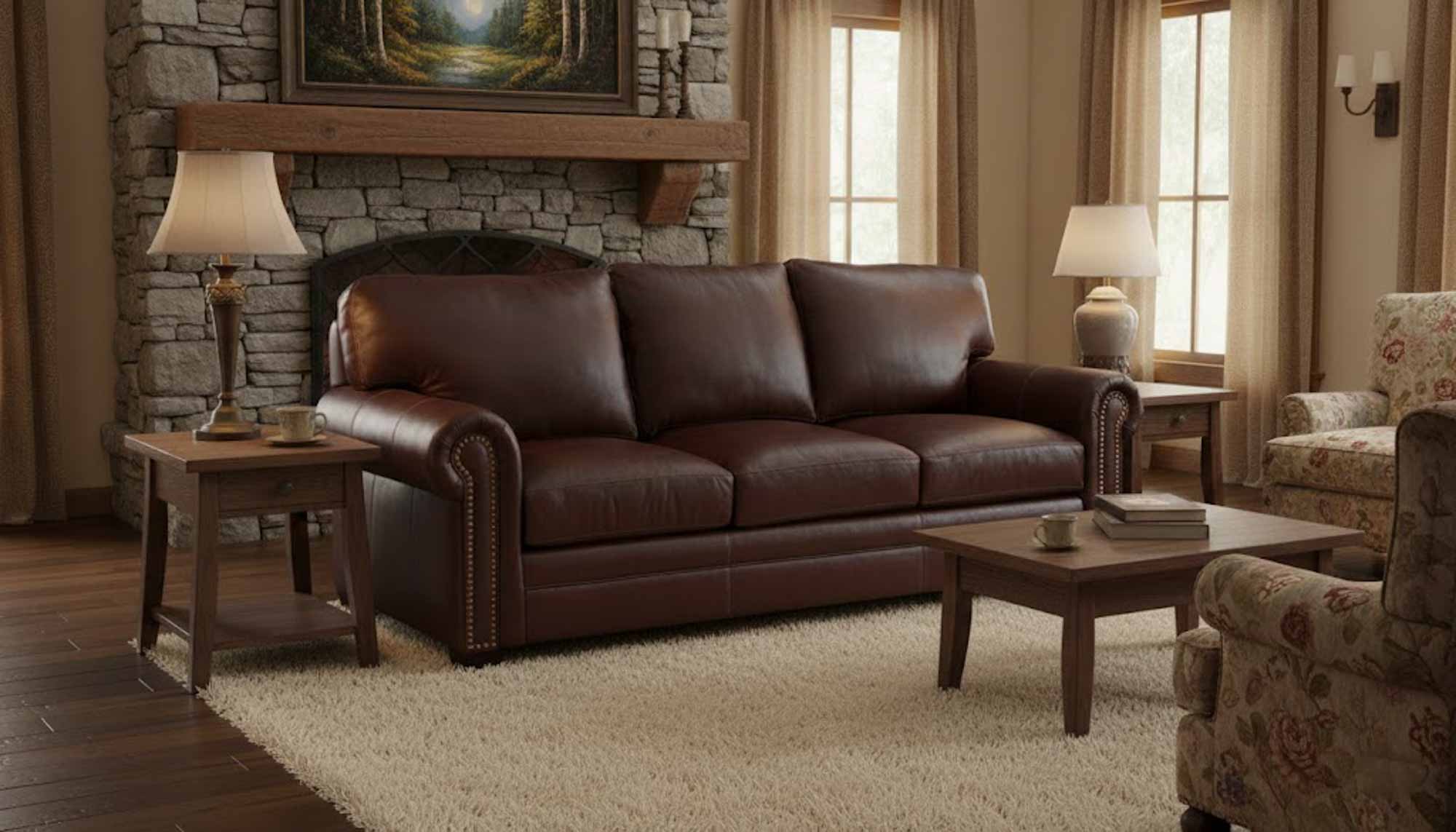 Ritz Leather Loveseat - Image 5
