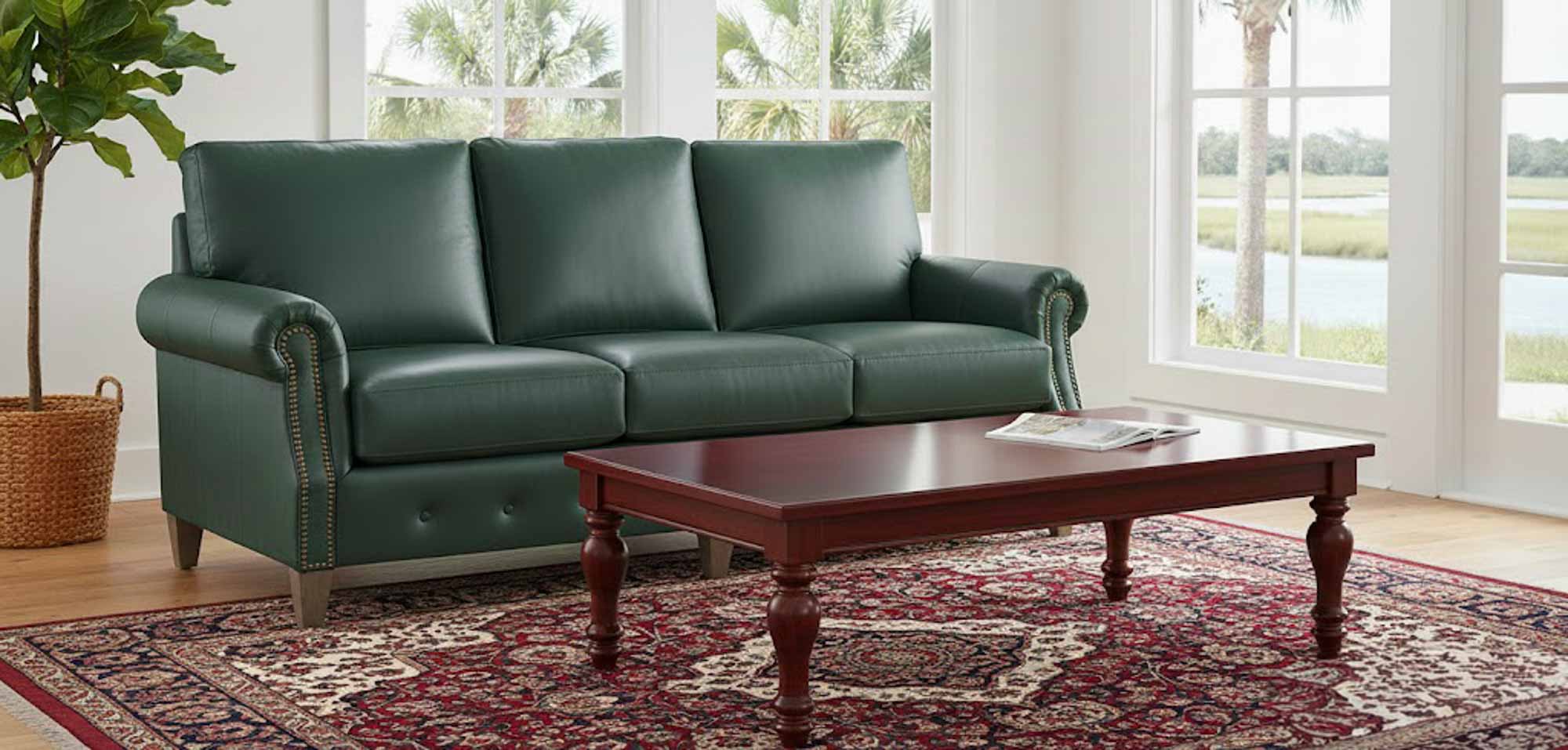 Rollo Leather Loveseat - Image 5