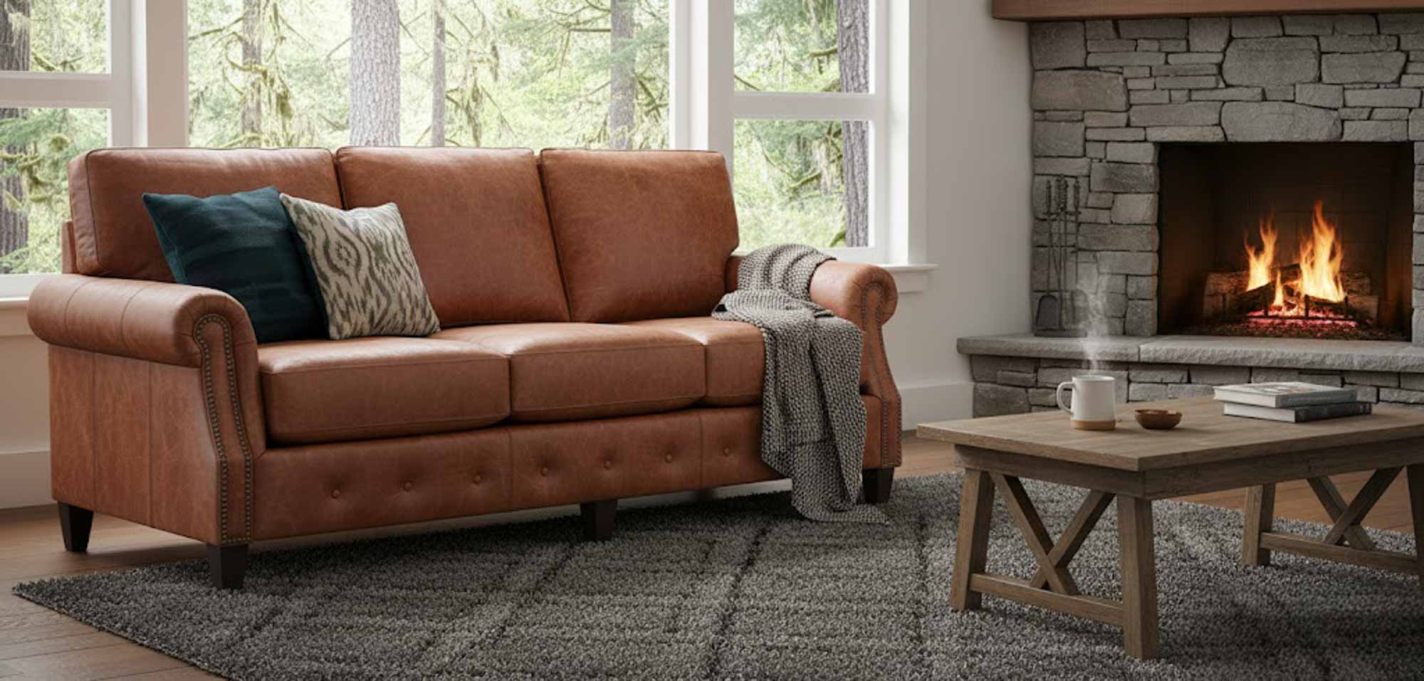Rollo Leather Sofa - Image 3