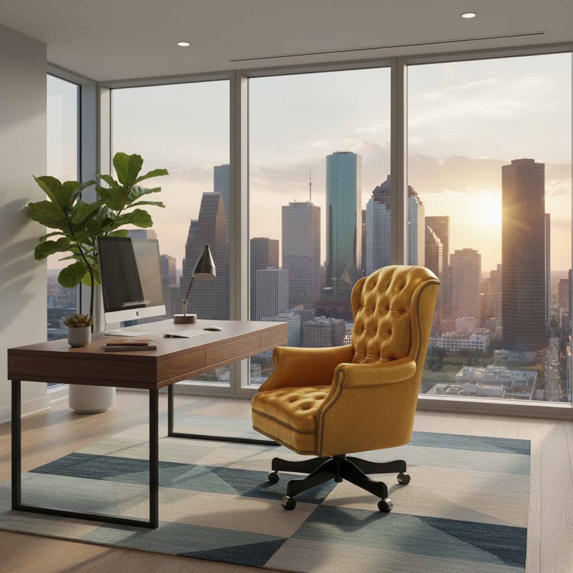 Sagebrush Leather Swivel Tilt Chair - Image 5