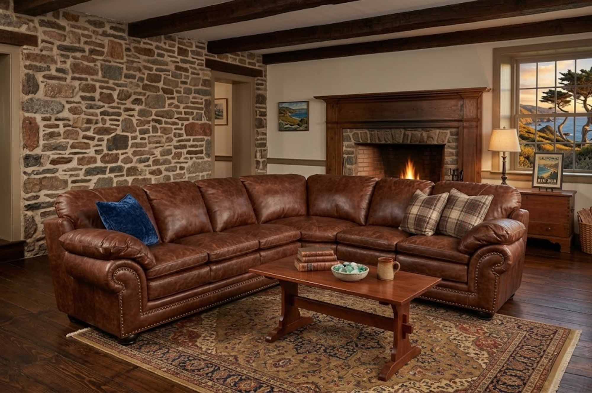 Santa Barbara Leather Sectional - Image 3