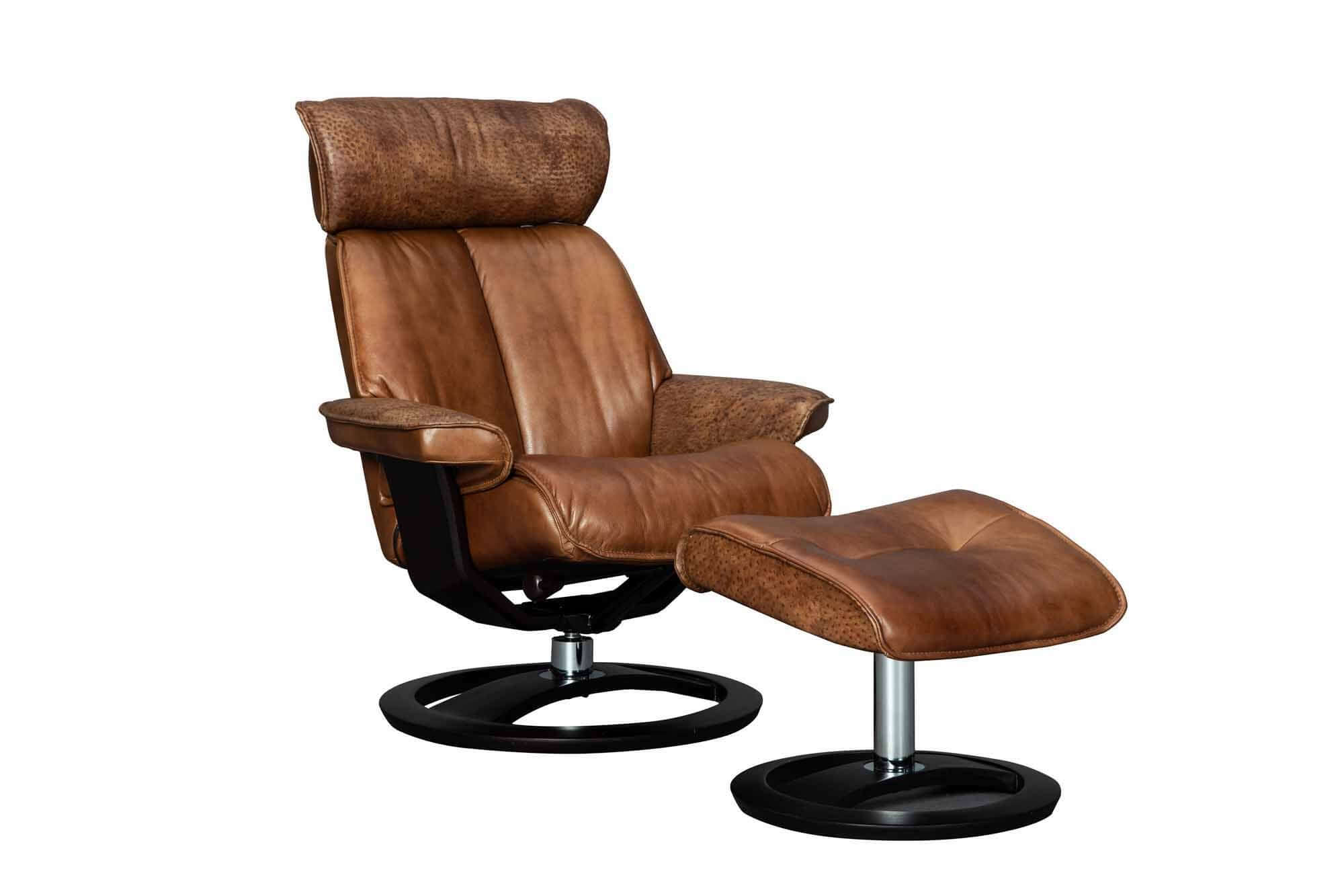 Santa Monica Leather Chair and Ottoman