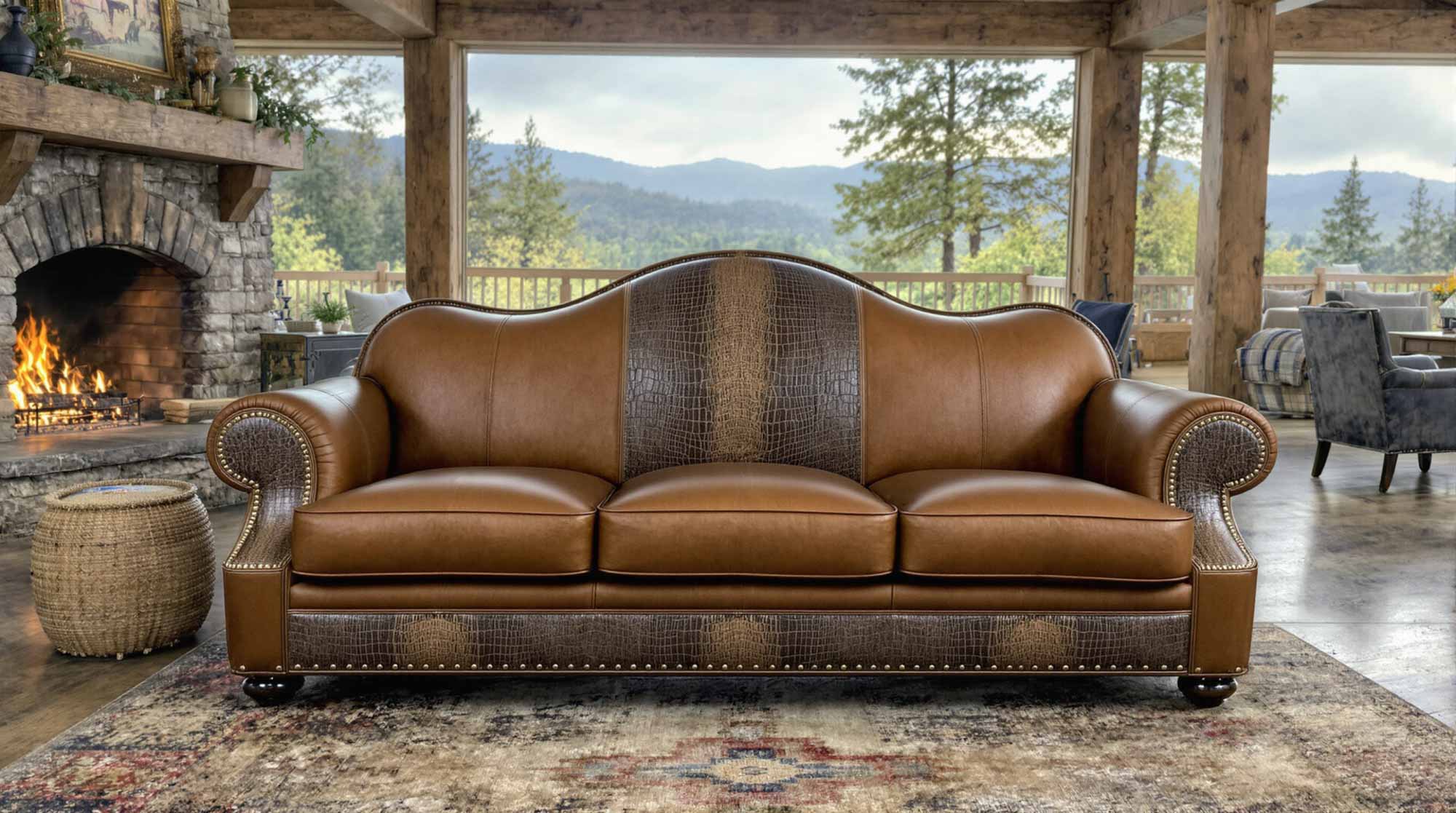 Sitka Leather Sofa - Image 5