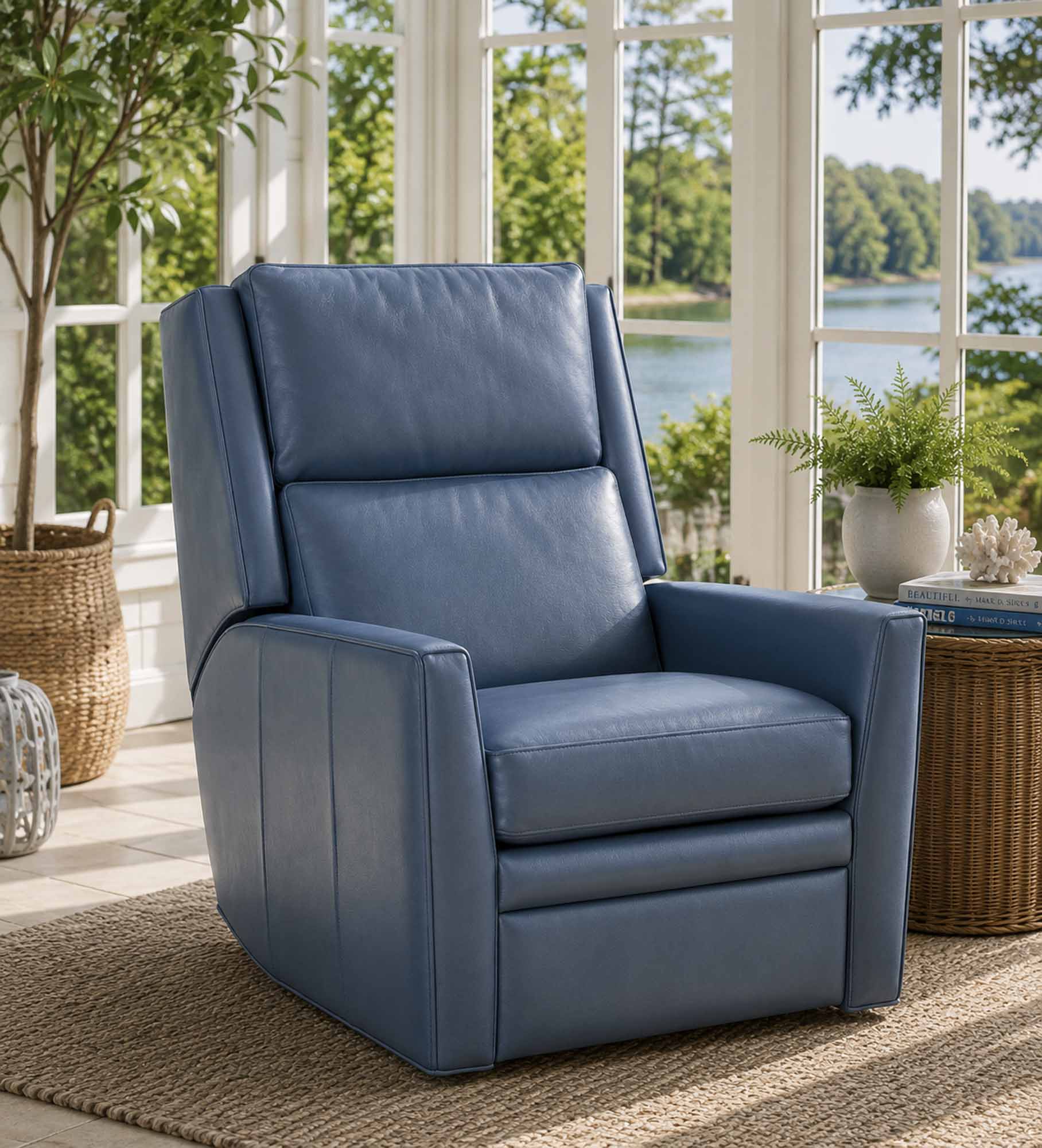 Sky Leather Power Zero Gravity Recliner With Articulating Headrest - Image 7