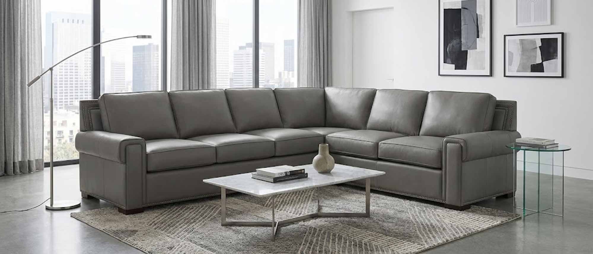 Sonoma Leather Sectional - Image 6