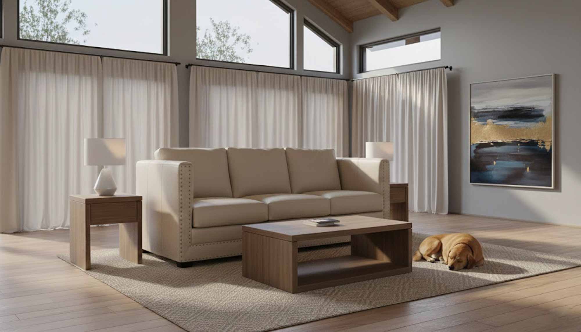 Spade Leather Sofa - Image 7