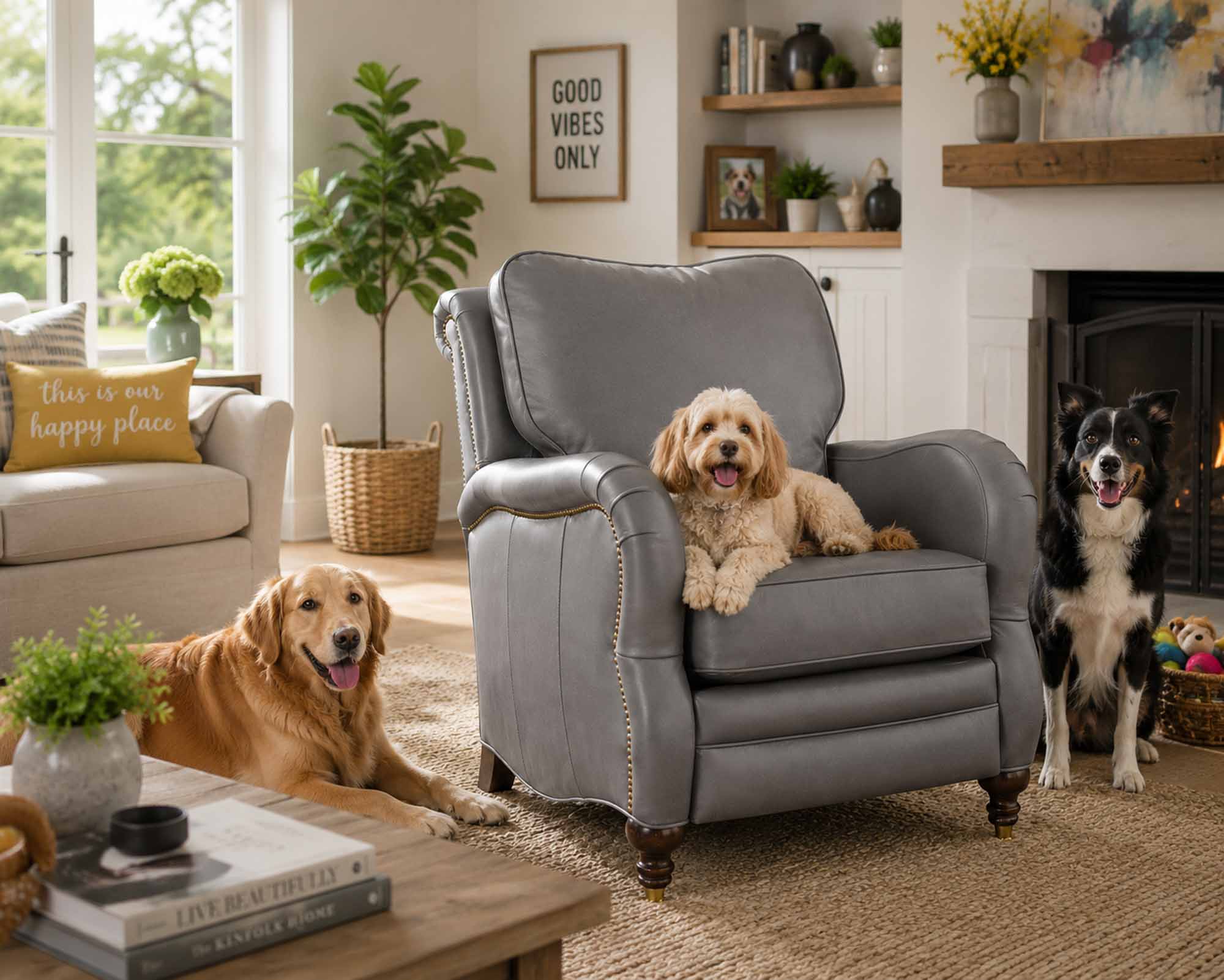Spencer Leather Recliner - Image 3