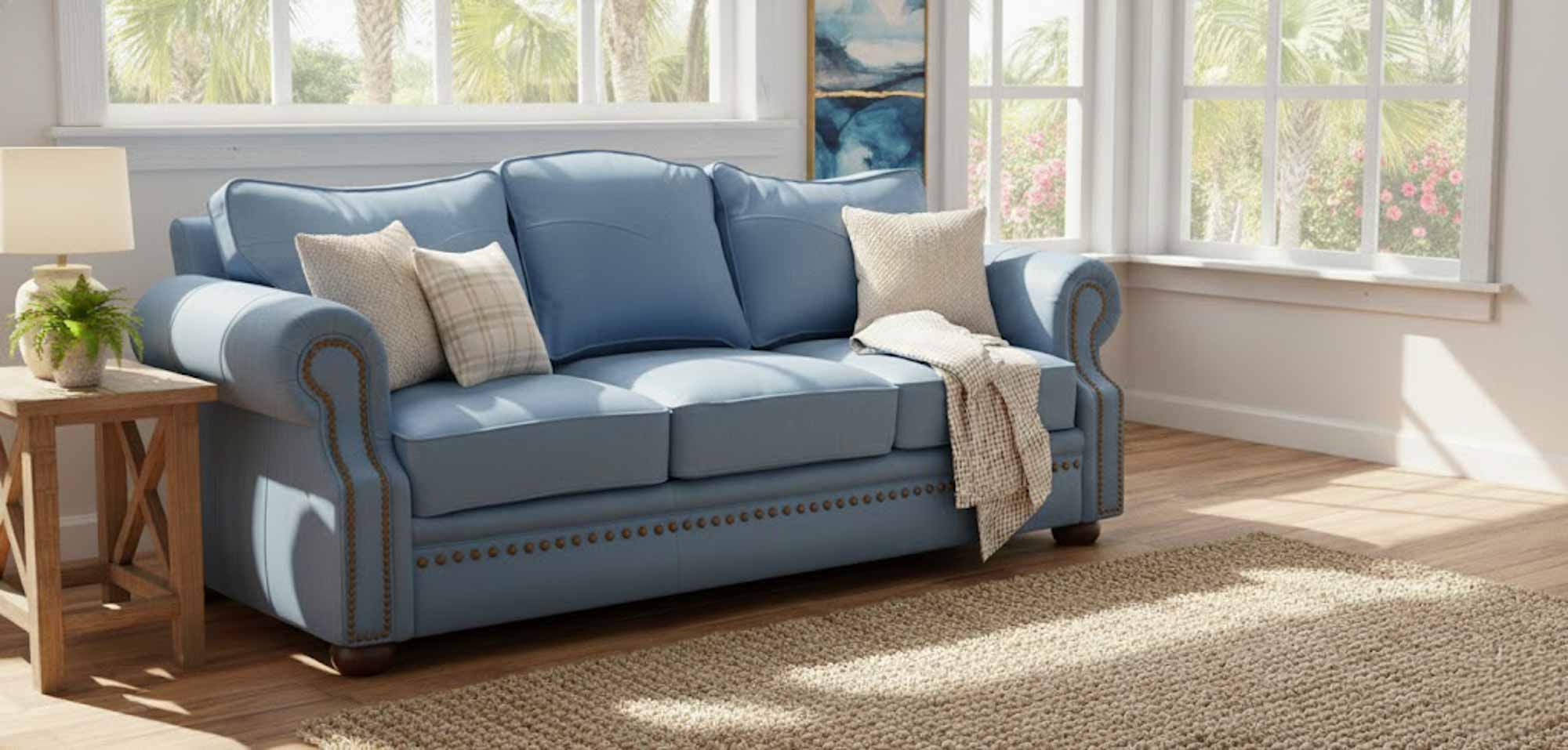 Stetson Leather Queen Size Sofa Sleeper - Image 10