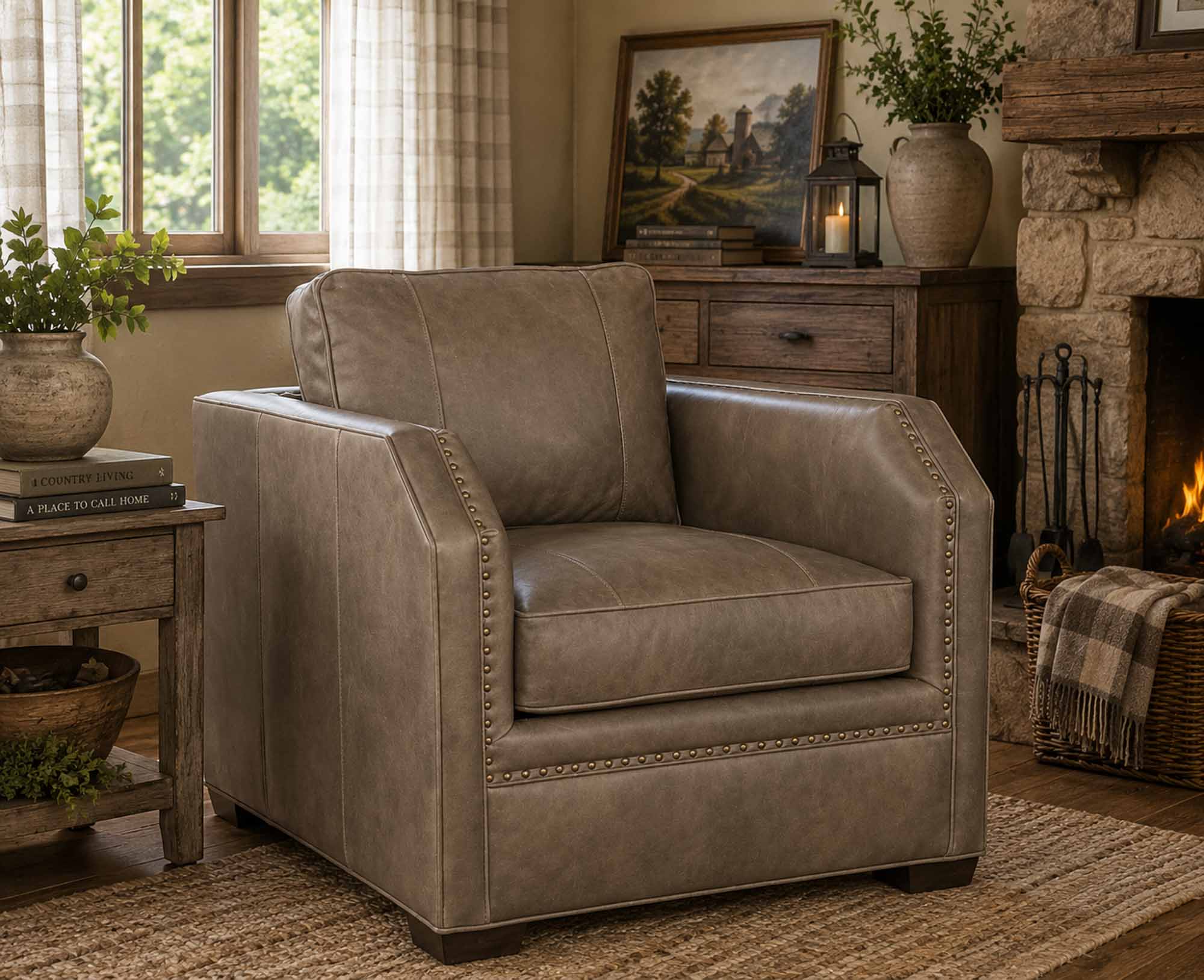 Sutton Leather Chair - Image 11