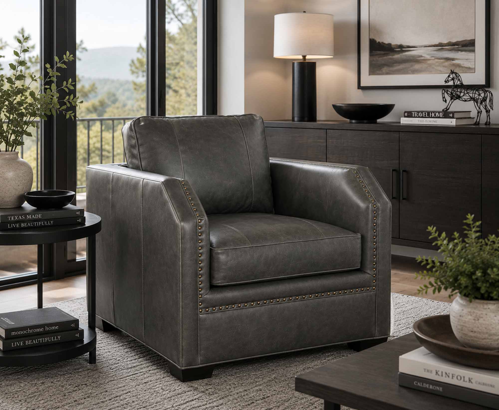 Sutton Leather Chair - Image 12
