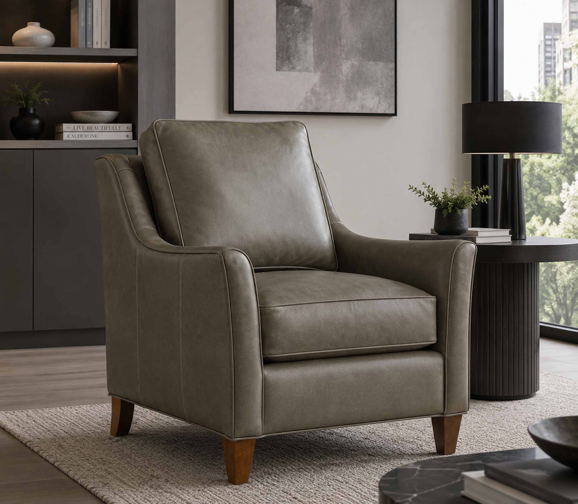 Tatum Leather Chair - Image 10