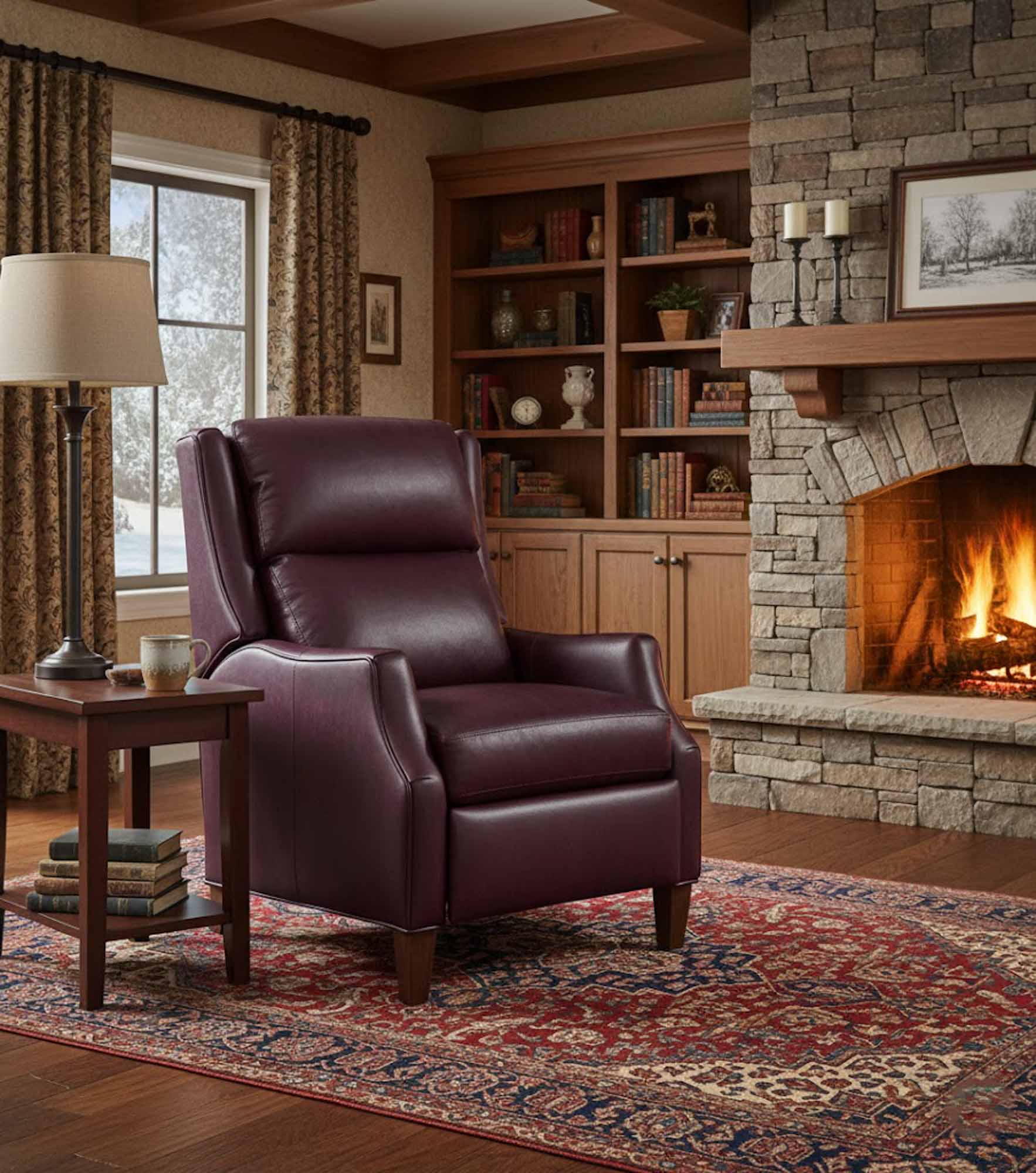 Thomas Leather Power Recliner With Articulating Headrest - Image 14