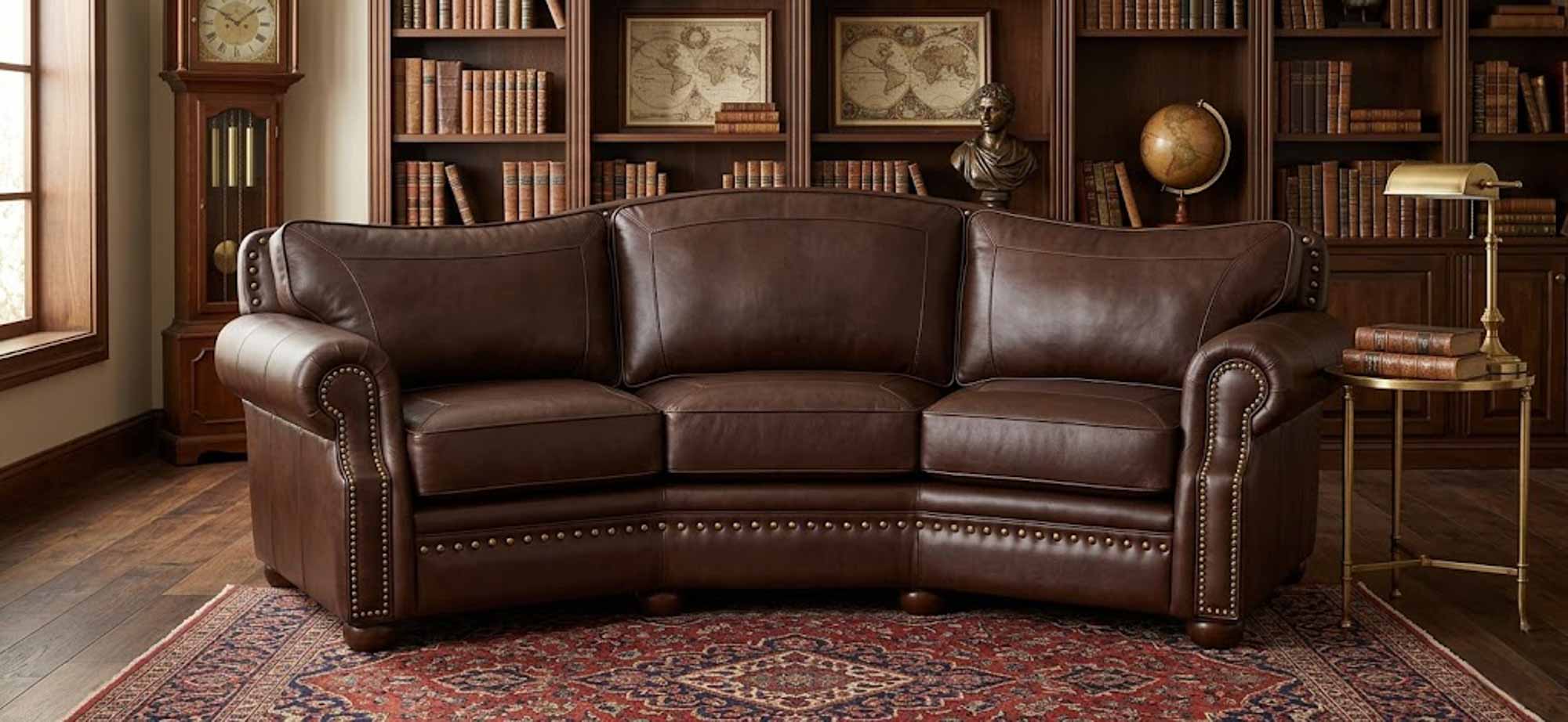 Tucson Leather Conversation Sofa - Image 3