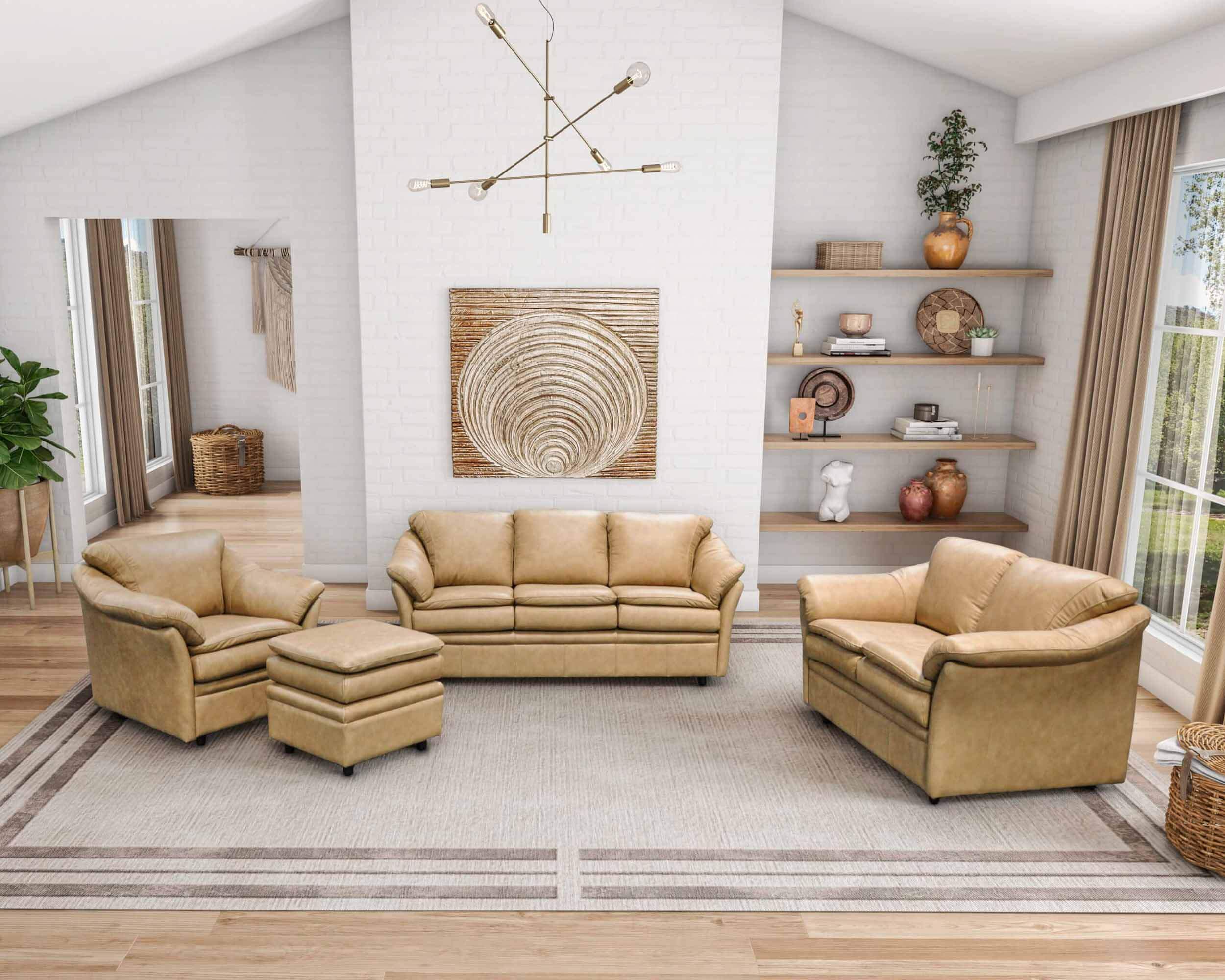 Uptown Leather Full Size Sofa Sleeper - Image 7