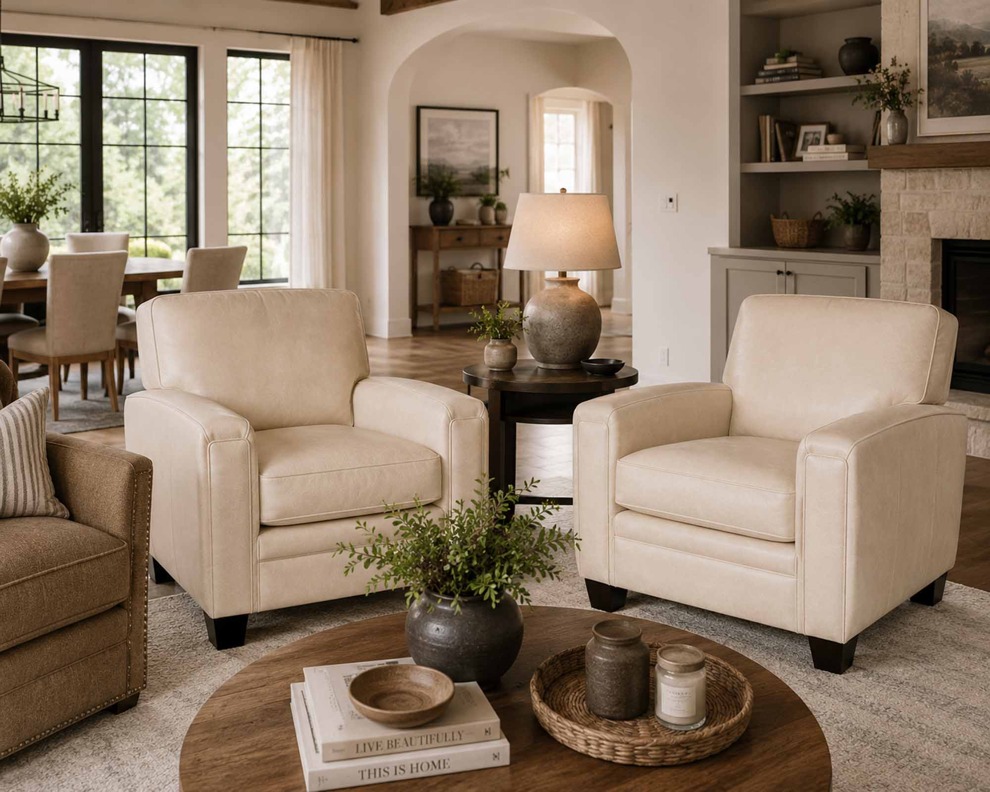 Vanderpump Leather Chair - Image 5