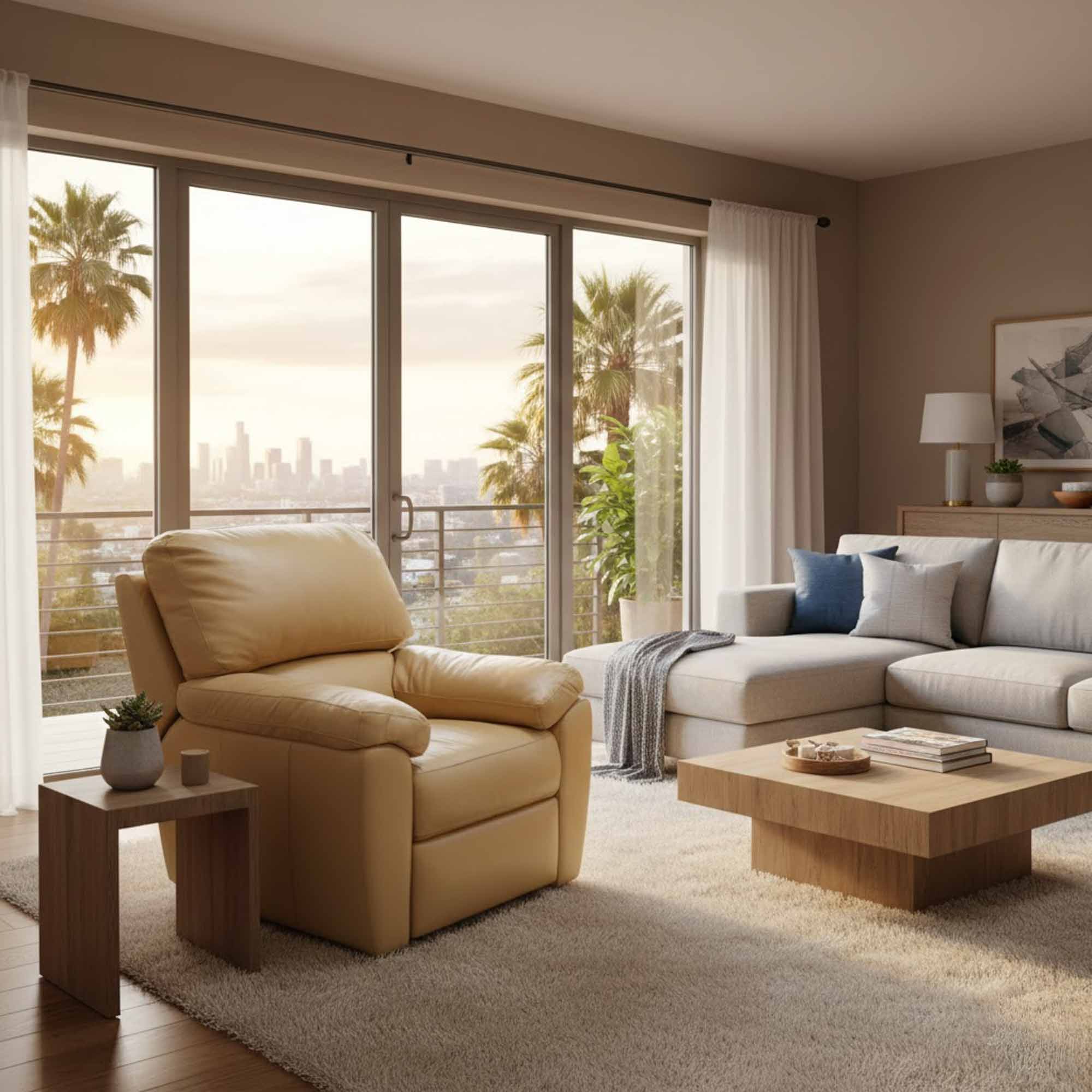 Vercelli Leather Swivel Glider Recliner - Image 2