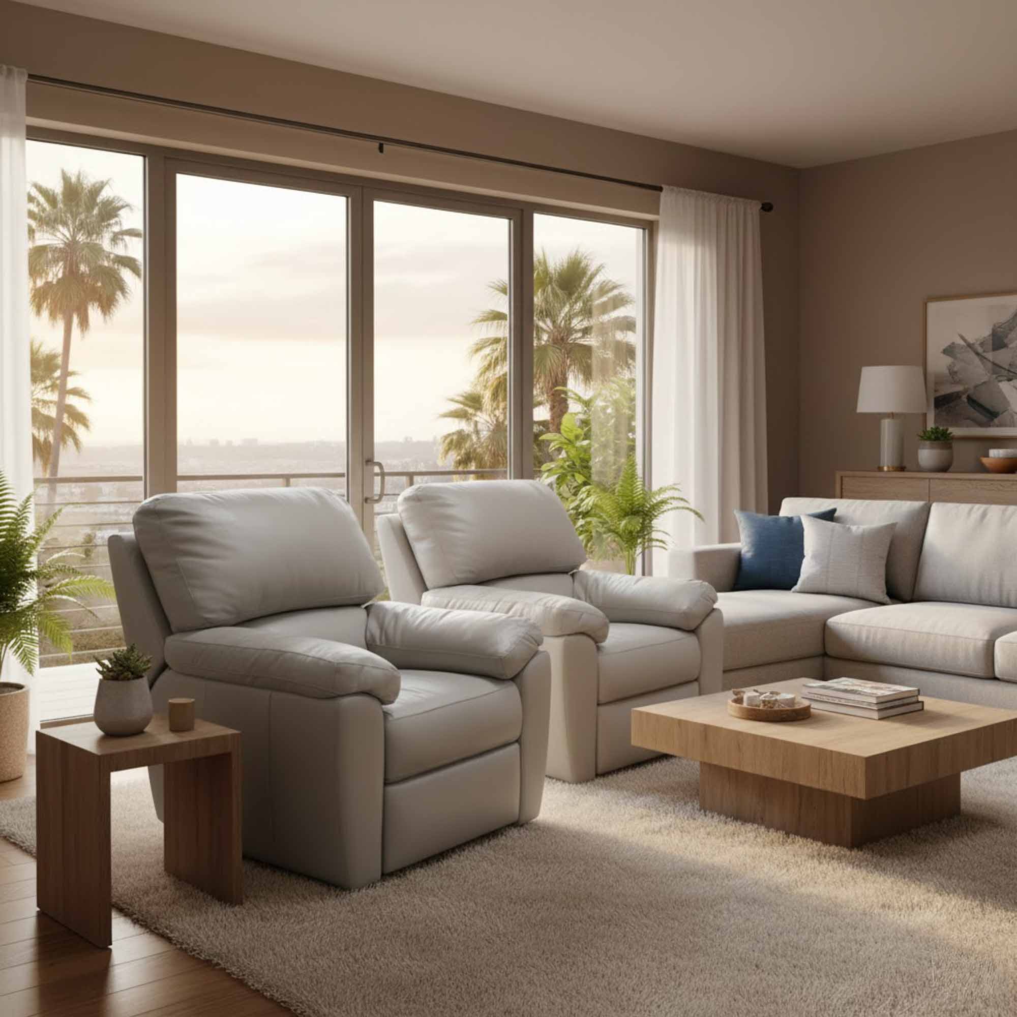Vercelli Leather Swivel Glider Recliner - Image 3