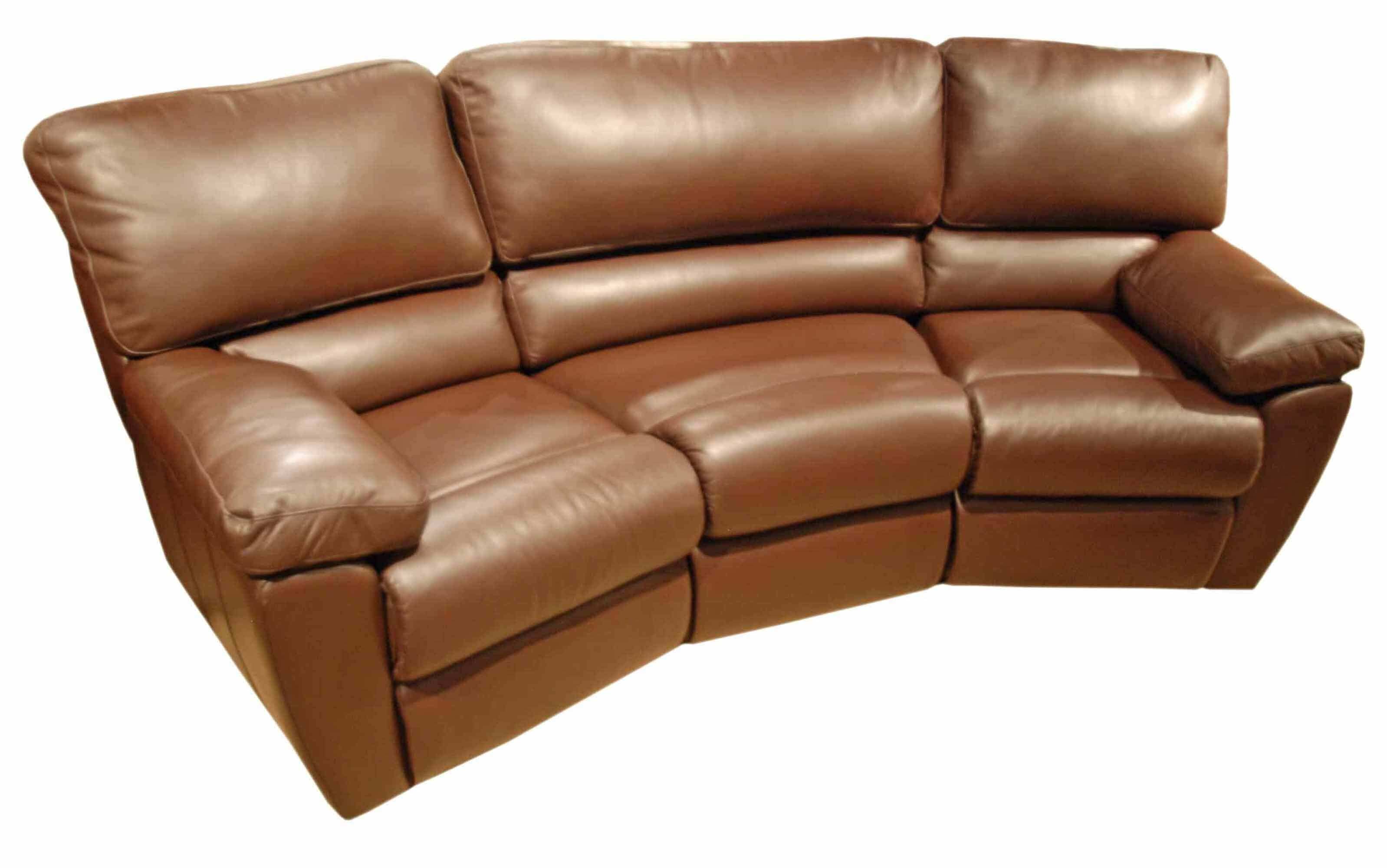 Vermont Leather Reclining Conversation Sofa