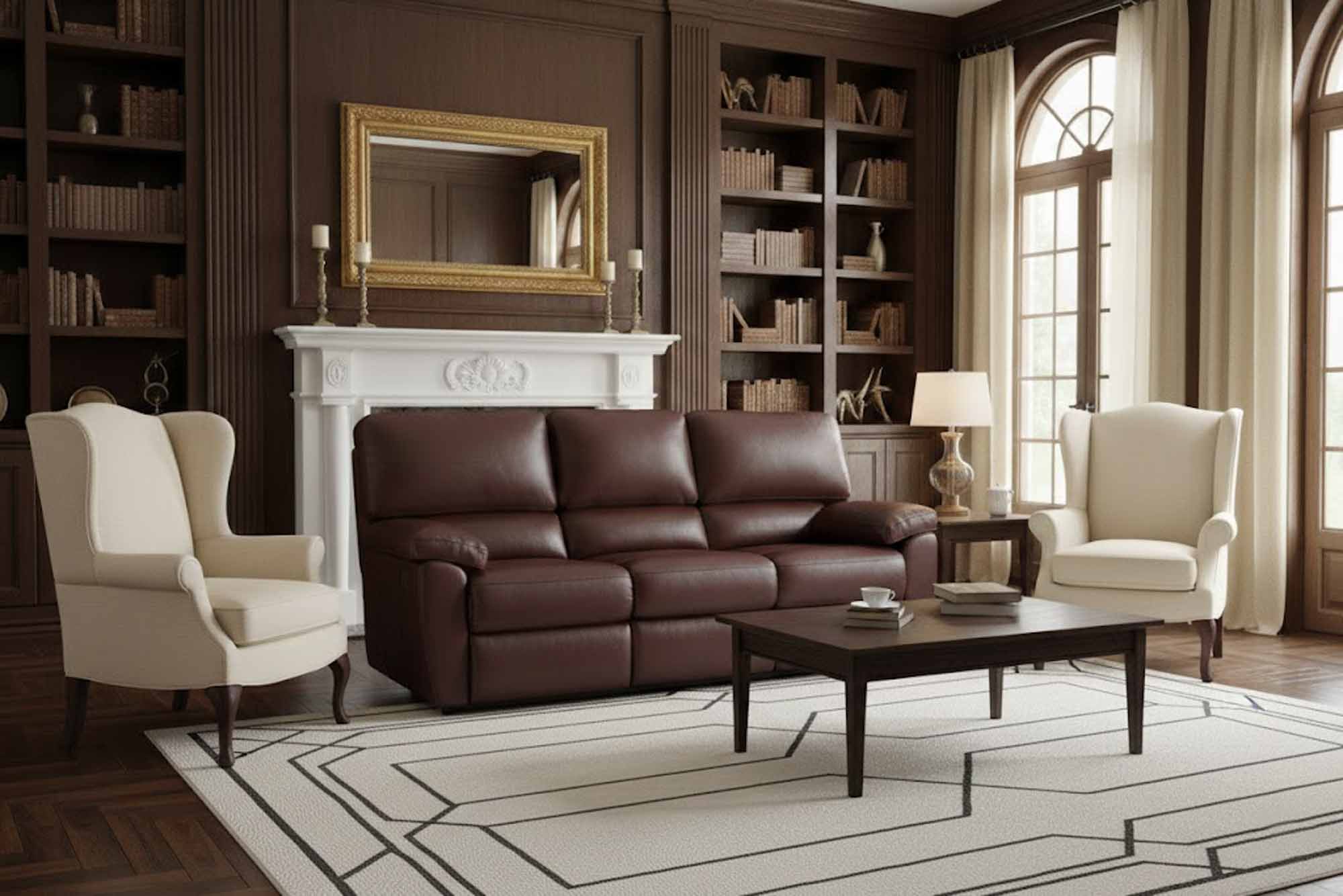Vermont Leather Reclining Sofa - Image 4