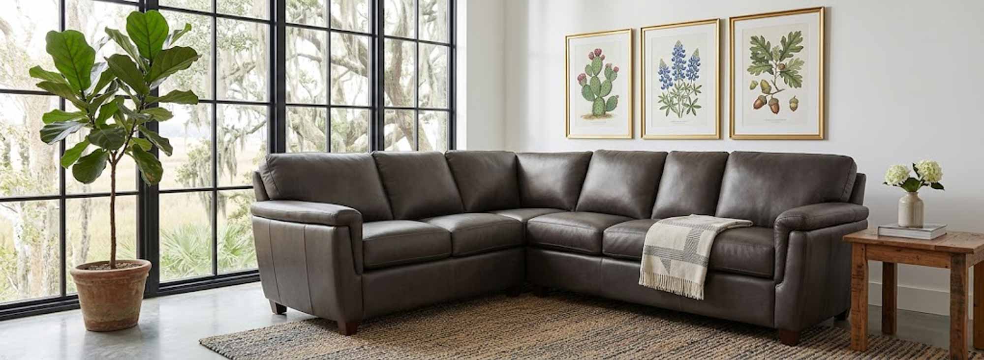 Walter Leather Sectional - Image 4