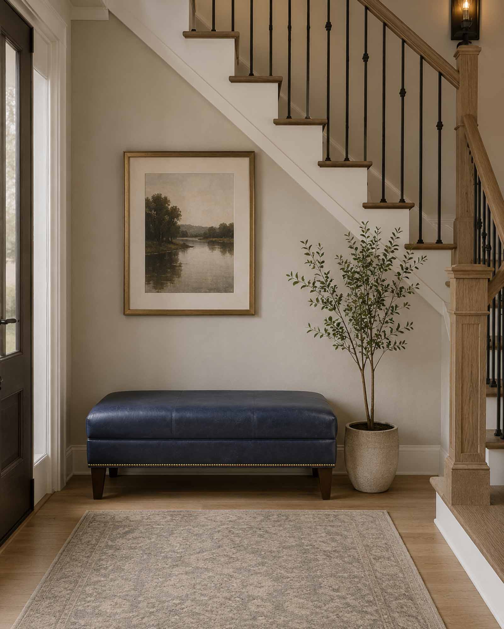 Waverly Leather Bench - Image 2