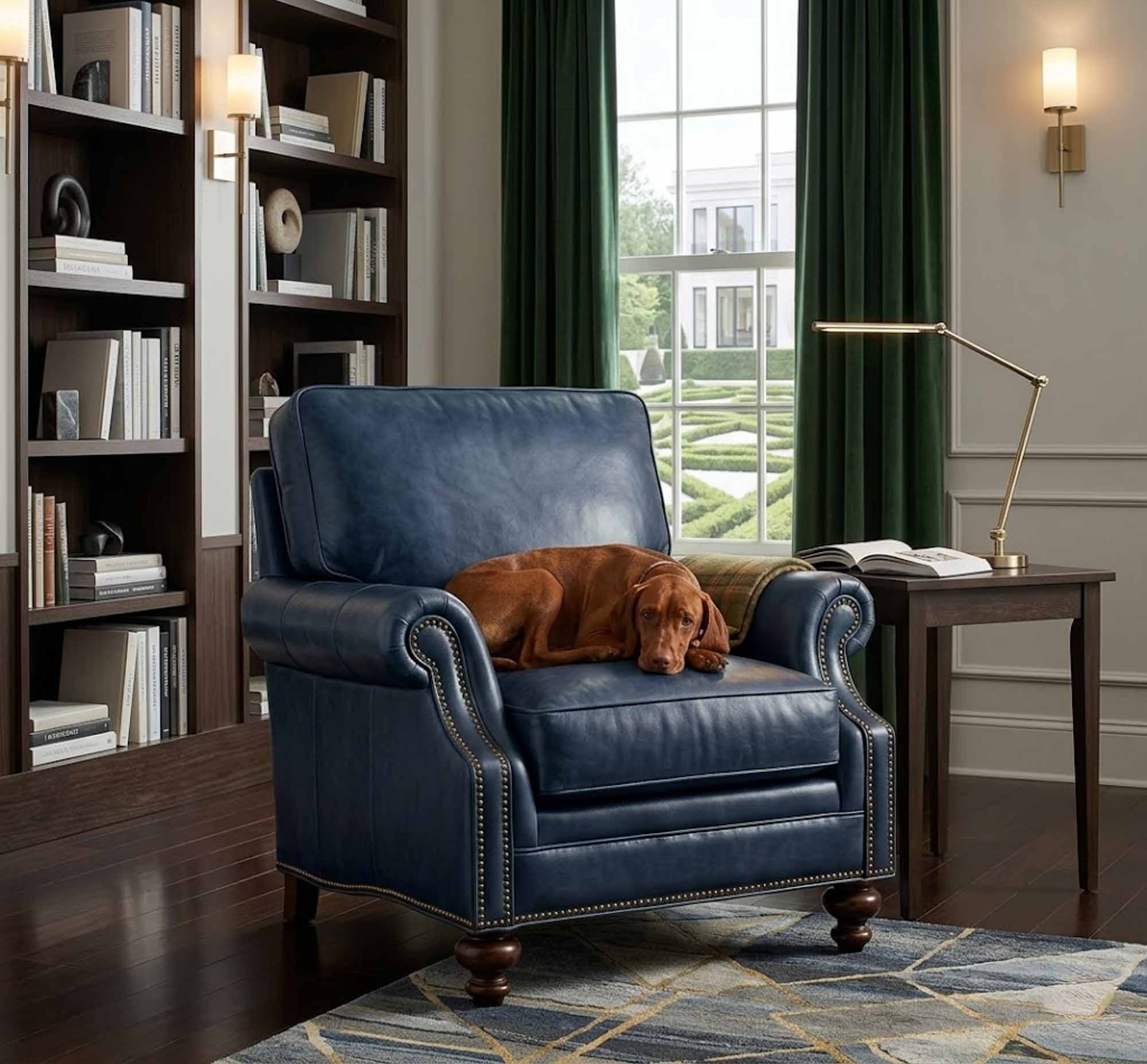 West Haven Leather Chair - Image 10