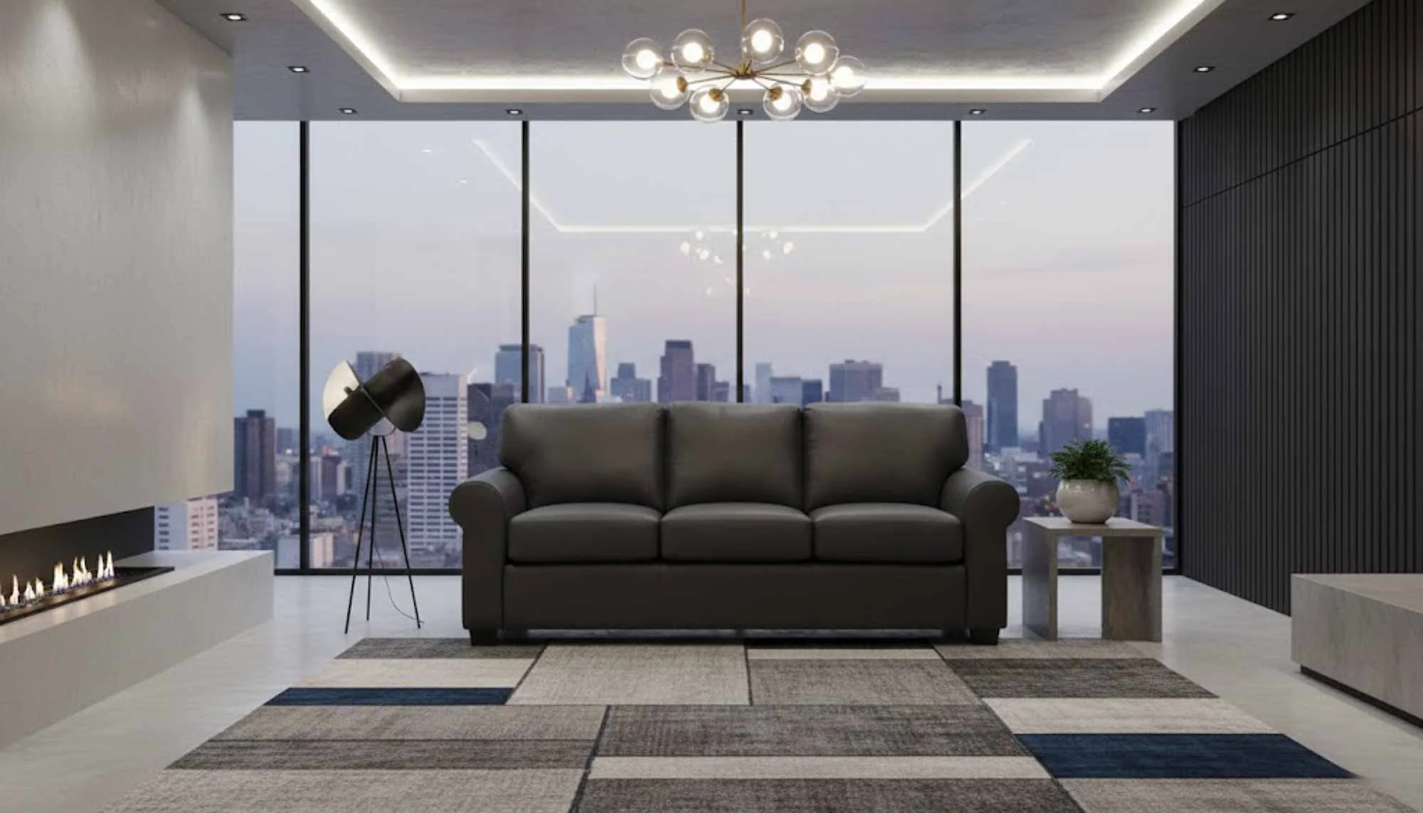 West Point Leather Sofa - Image 4