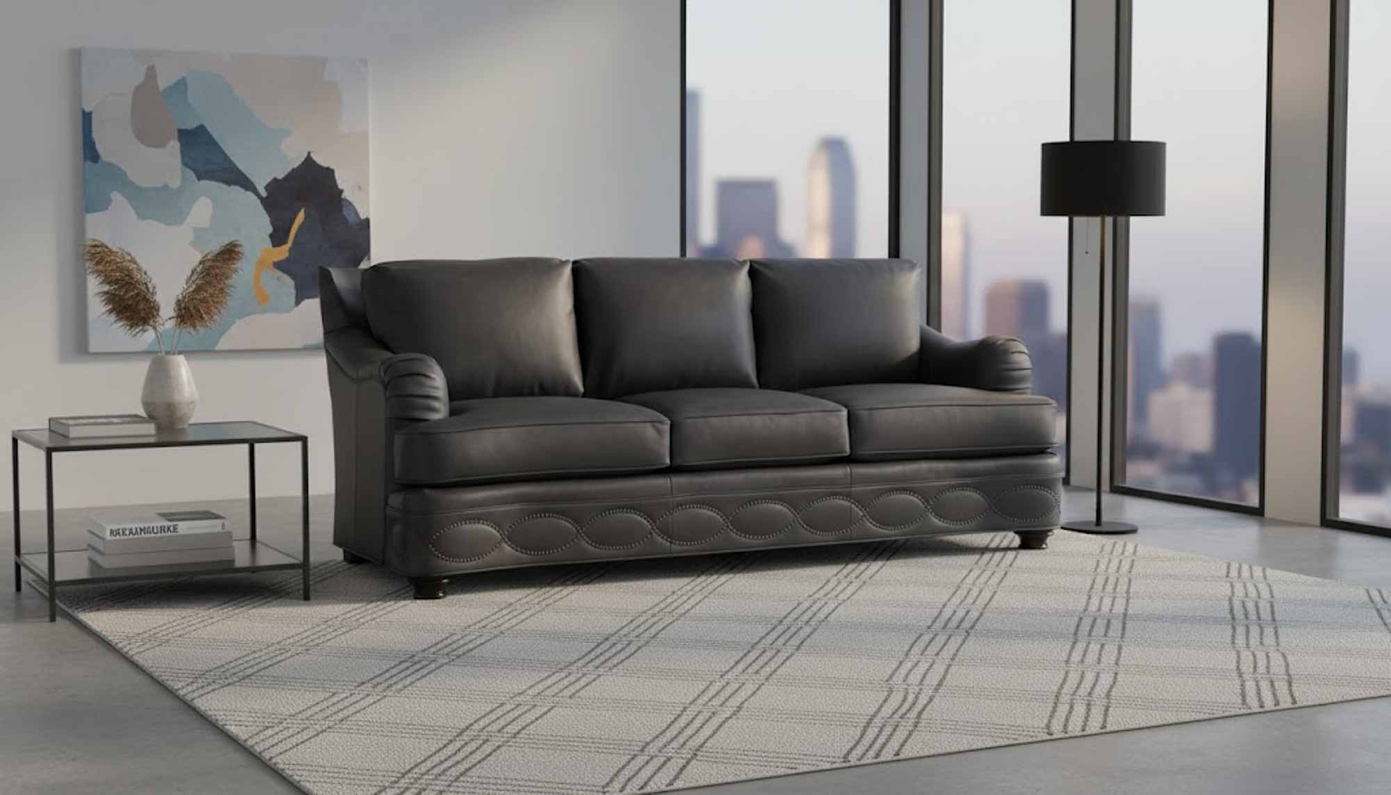 Whitehead Leather Loveseat - Image 5