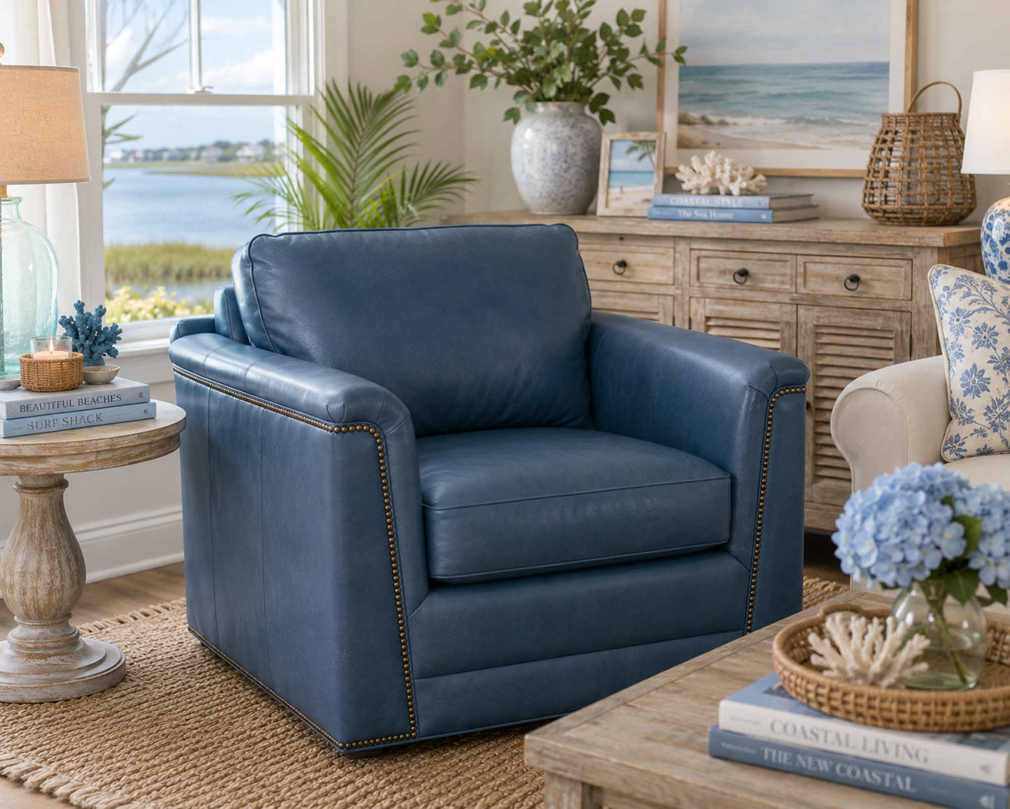 Winter Leather Swivel Chair - Image 7