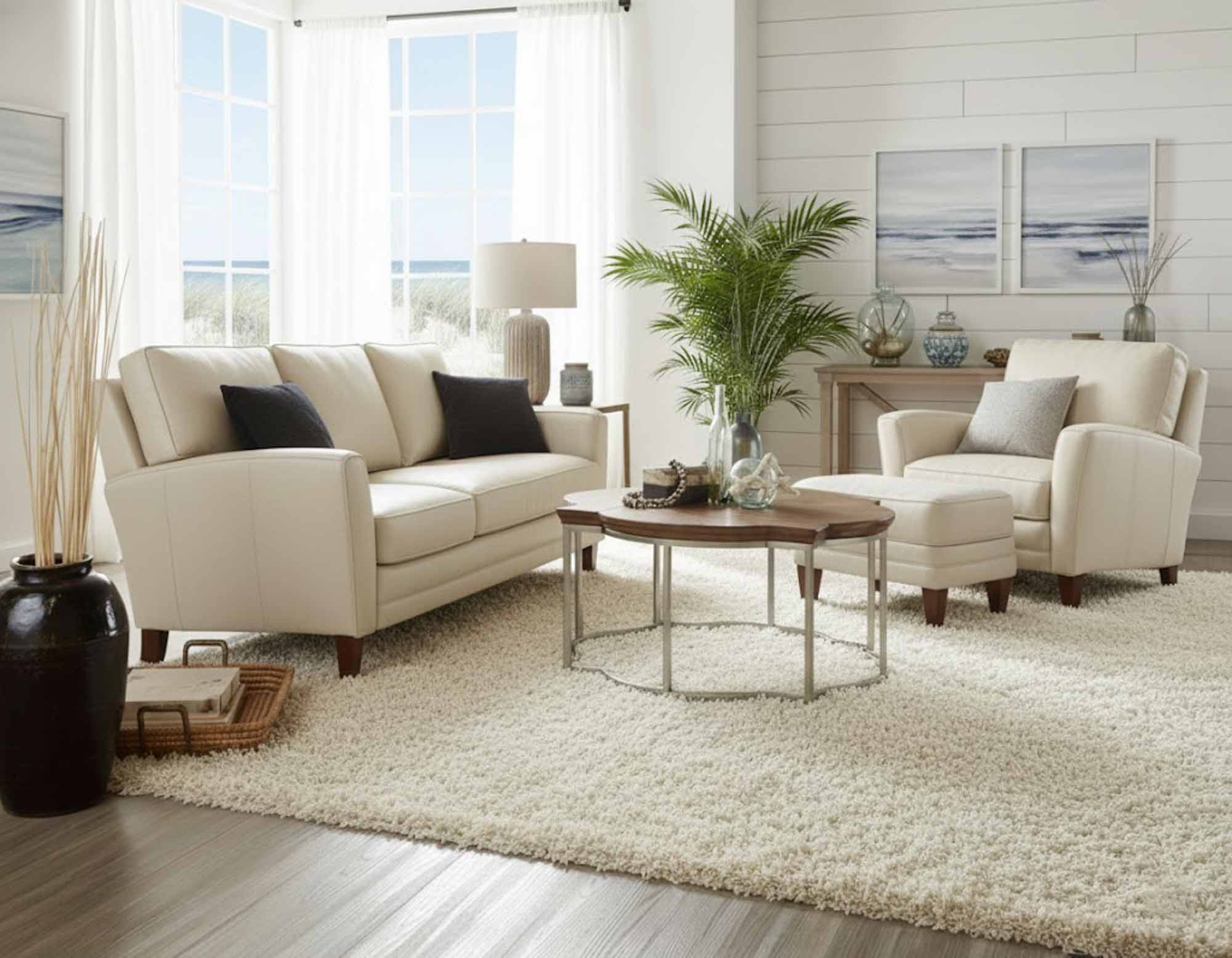 Zion Leather Sofa - Image 10